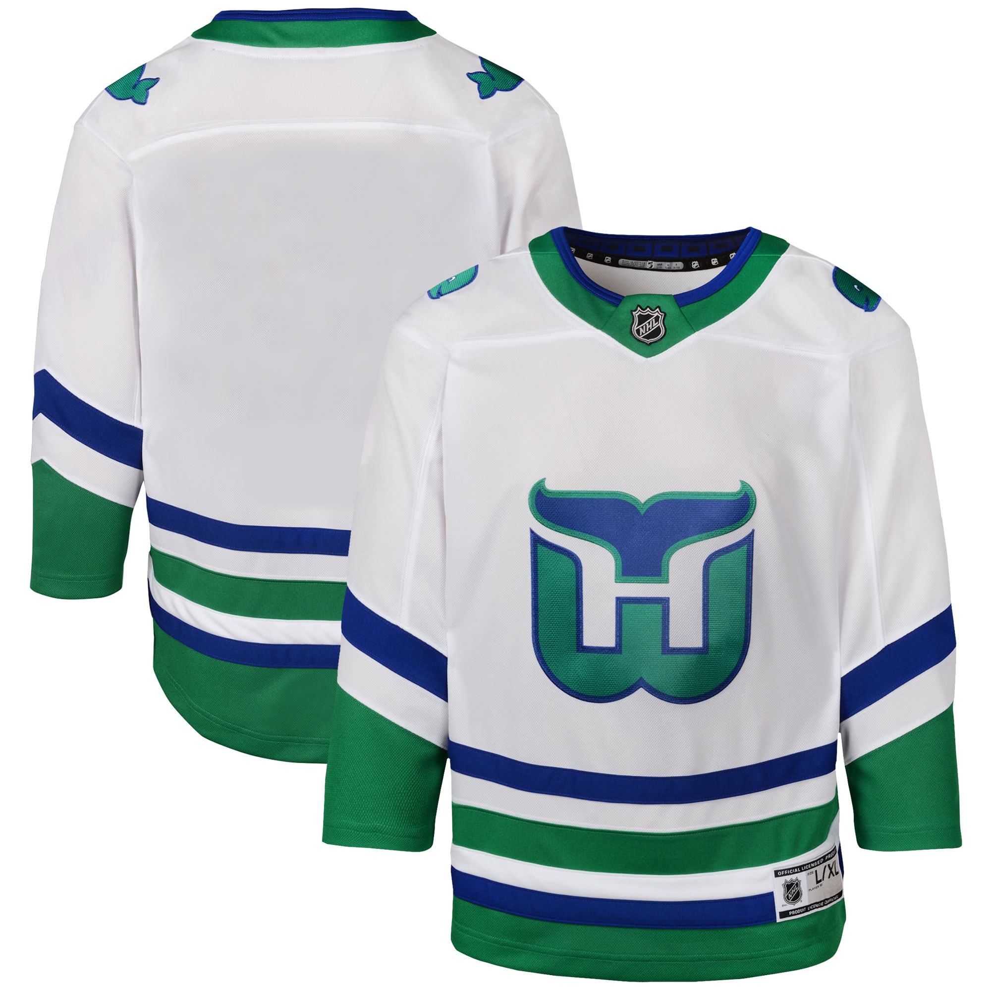 Carolina Hurricanes Youth Whalers Premier Jersey - White cheap jerseys for sale - CheapJerseys.Shop