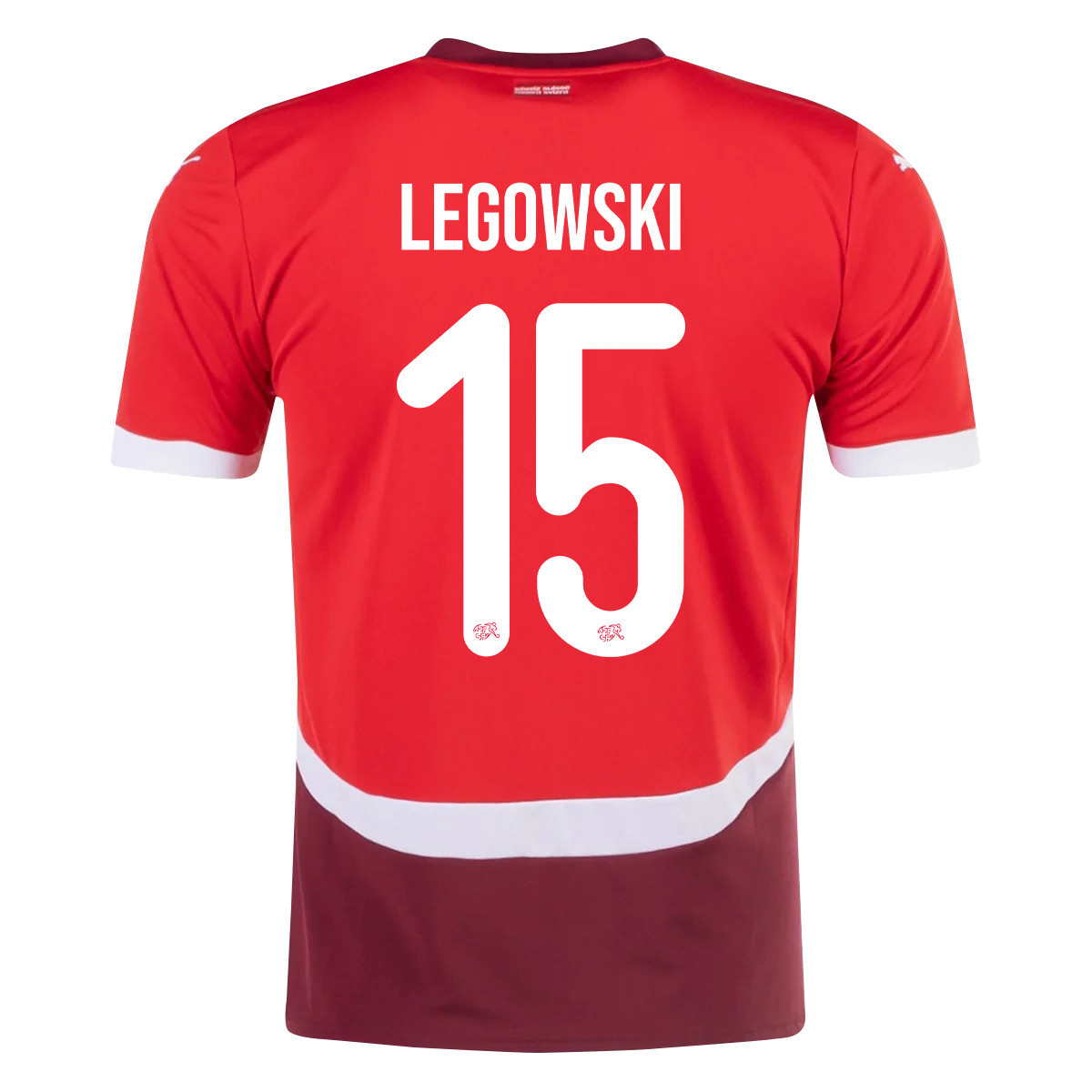 Djibril Sow 15 Switzerland National Team 2024/25 Home Men Jersey - Red cheap jerseys for sale - CheapJerseys.Shop