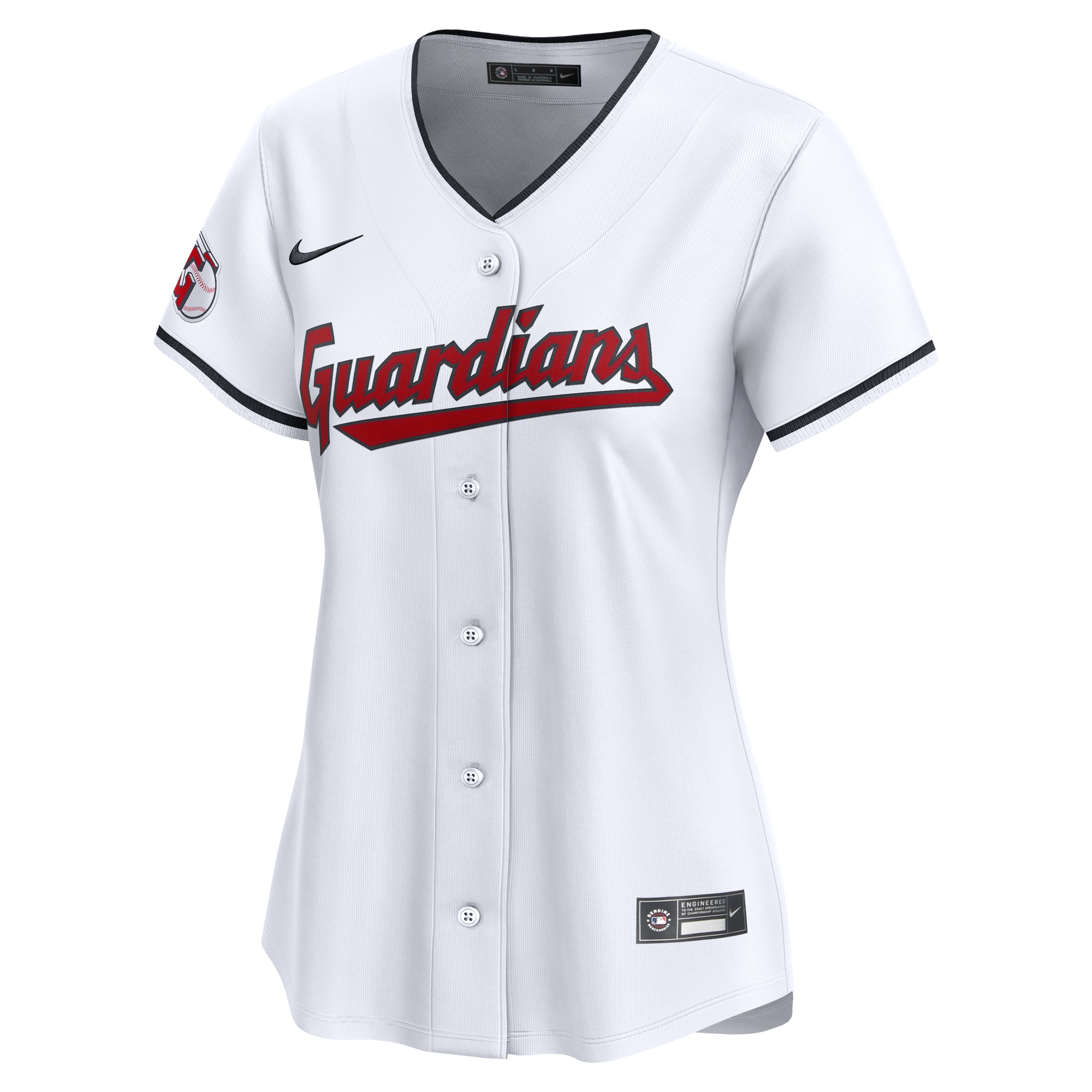Cleveland Guardians Women's #1 Mom Home Limited Jersey - White cheap jerseys for sale - CheapJerseys.Shop