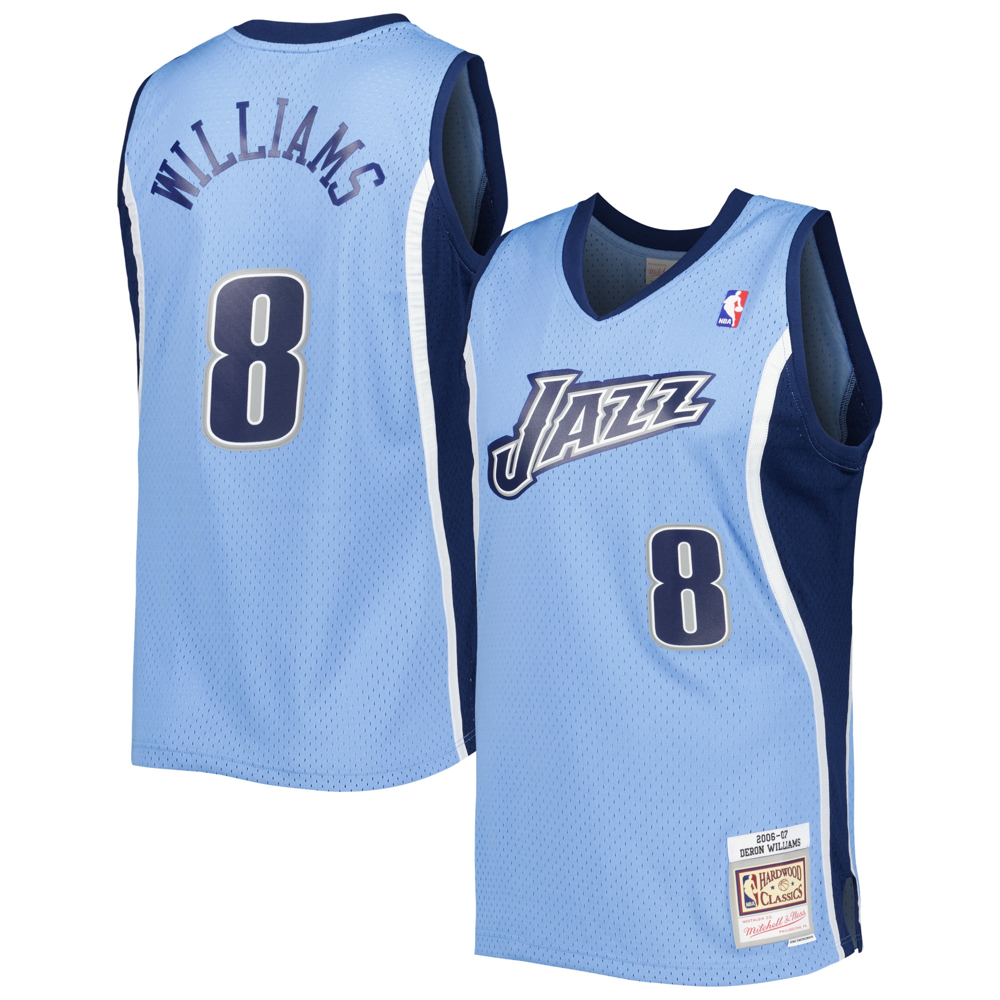 Deron Williams Utah Jazz Mitchell & Ness 2001\/02 Hardwood Classics Swingman Jersey - Blue cheap jerseys for sale - CheapJerseys.Shop
