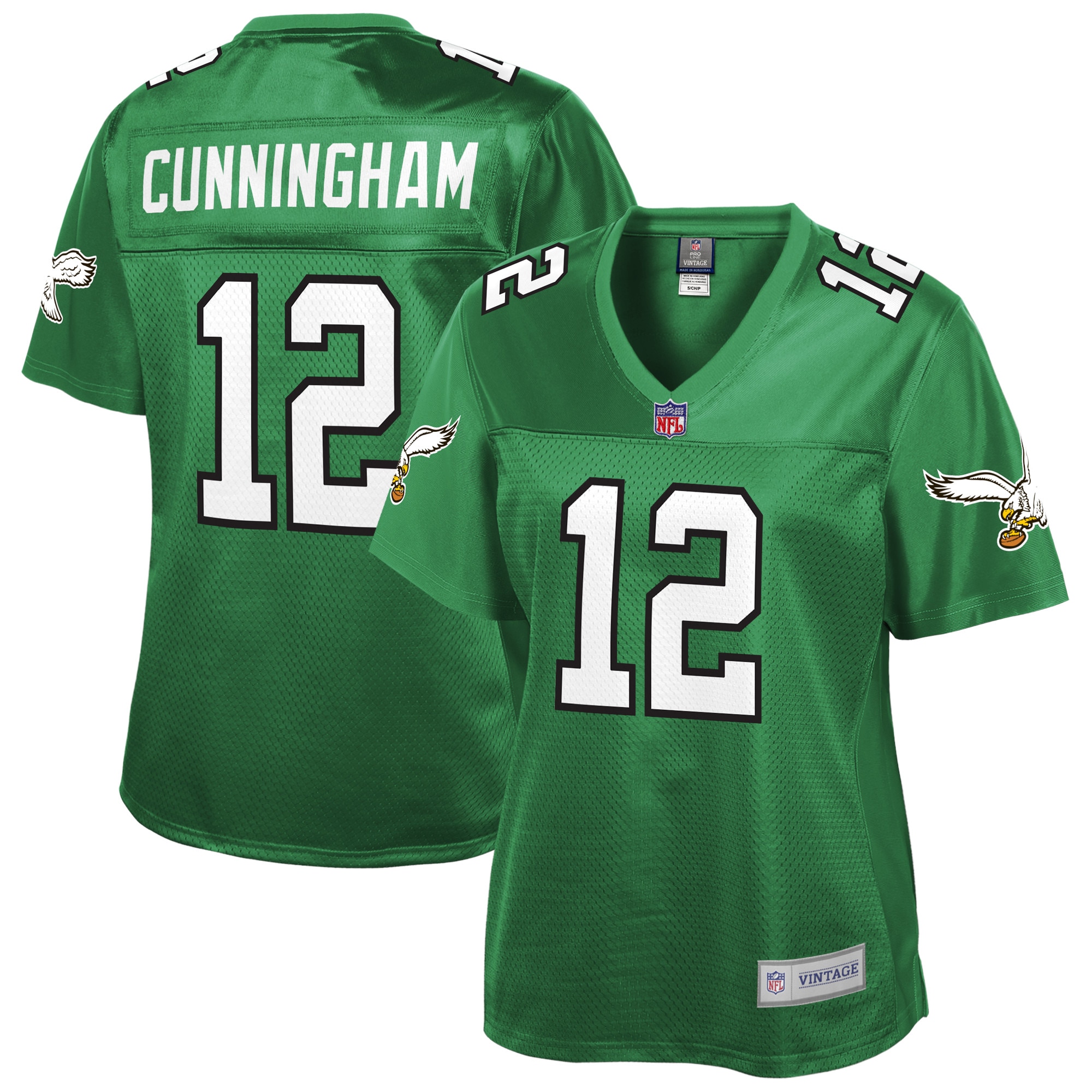 Randall Cunningham Philadelphia Eagles Pro Line Women's Retired Player Replica Jersey - Kelly Green cheap jerseys for sale - CheapJerseys.Shop