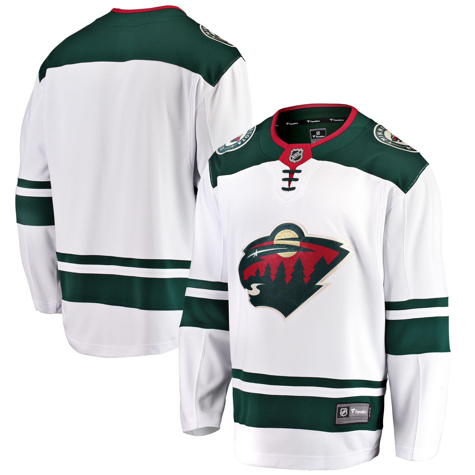 Minnesota Wild Fanatics Breakaway Away Jersey - White cheap jerseys for sale - CheapJerseys.Shop