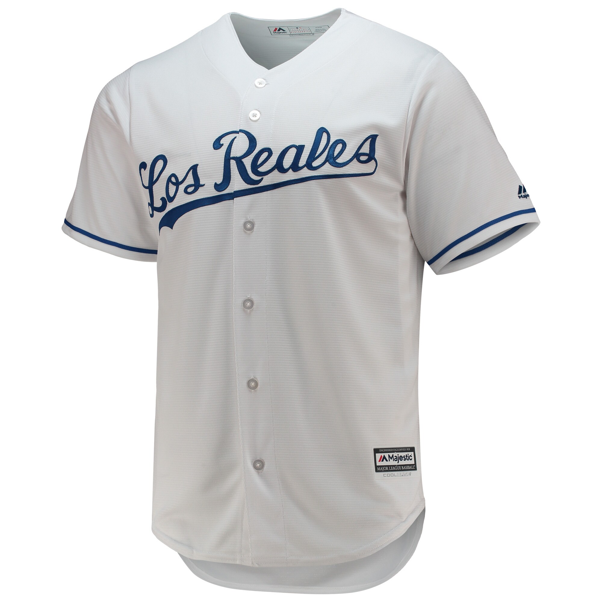 Kansas City Royals Majestic Team Official Jersey - White cheap jerseys for sale - CheapJerseys.Shop