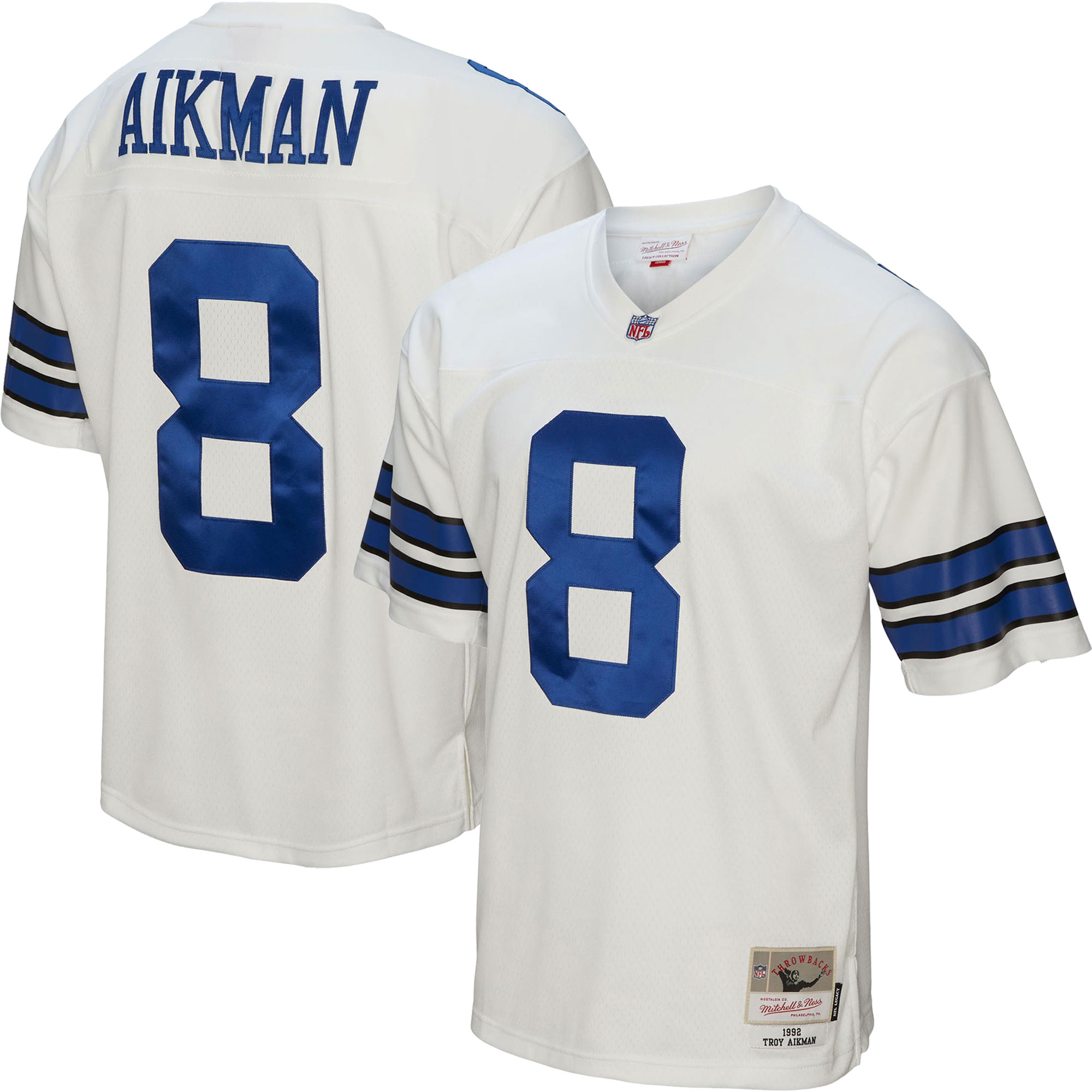 Troy Aikman Dallas Cowboys Mitchell & Ness Legacy Replica Jersey - White cheap jerseys for sale - CheapJerseys.Shop