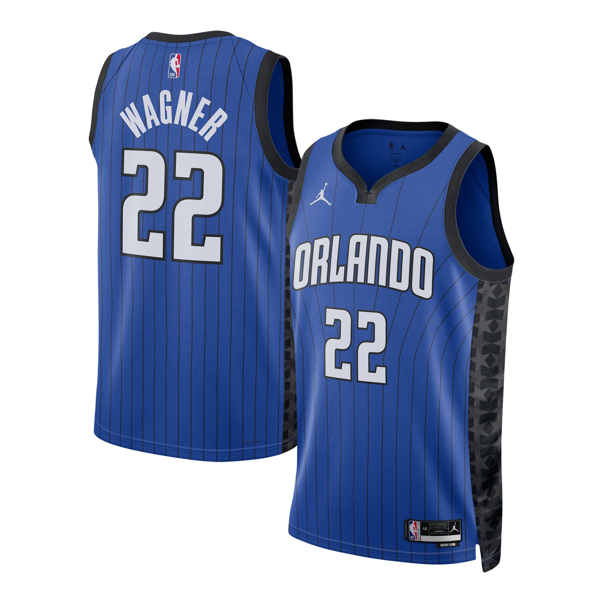 Franz Wagner Orlando Magic Jordan Brand Unisex Swingman Jersey - Statement Edition - Blue cheap jerseys for sale - CheapJerseys.Shop