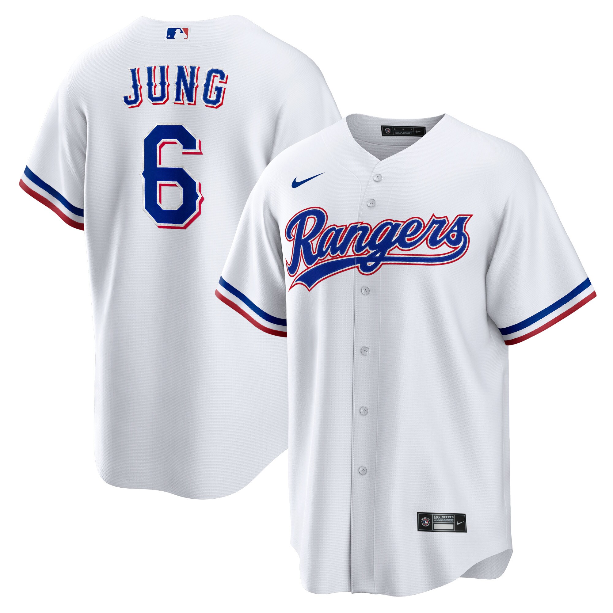 Josh Jung Texas Rangers Replica Player Jersey - White cheap jerseys for sale - CheapJerseys.Shop