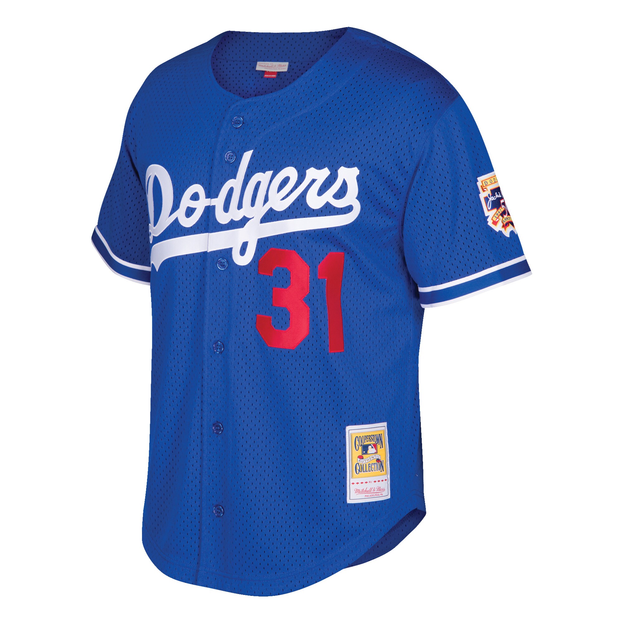 Mike Piazza Los Angeles Dodgers Mitchell & Ness Youth Cooperstown Collection Mesh Batting Practice Jersey - Royal cheap jerseys for sale - CheapJerseys.Shop