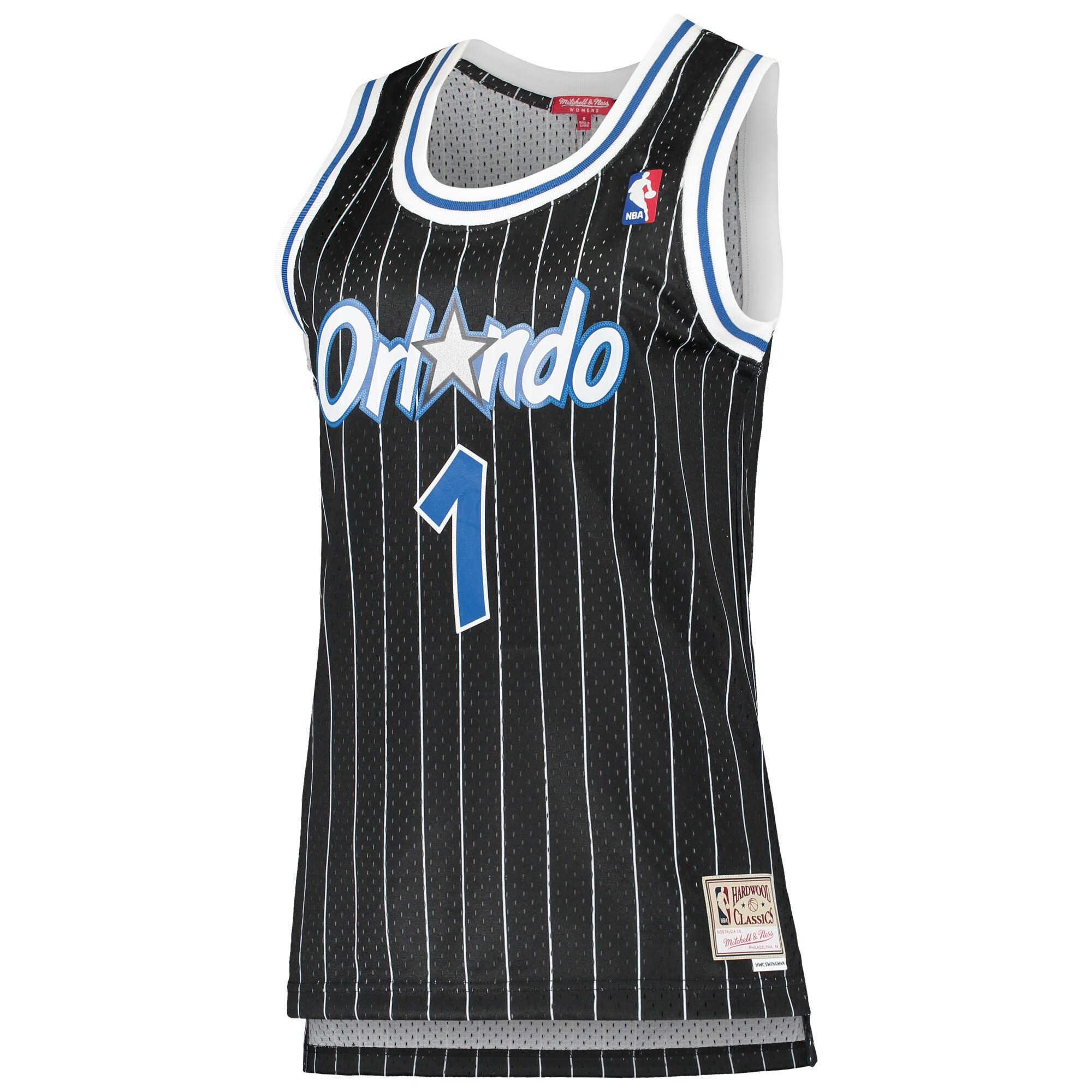 Penny Hardaway Orlando Magic Mitchell & Ness Women's 1994\/95 Hardwood Classics Swingman Jersey - Black cheap jerseys for sale - CheapJerseys.Shop