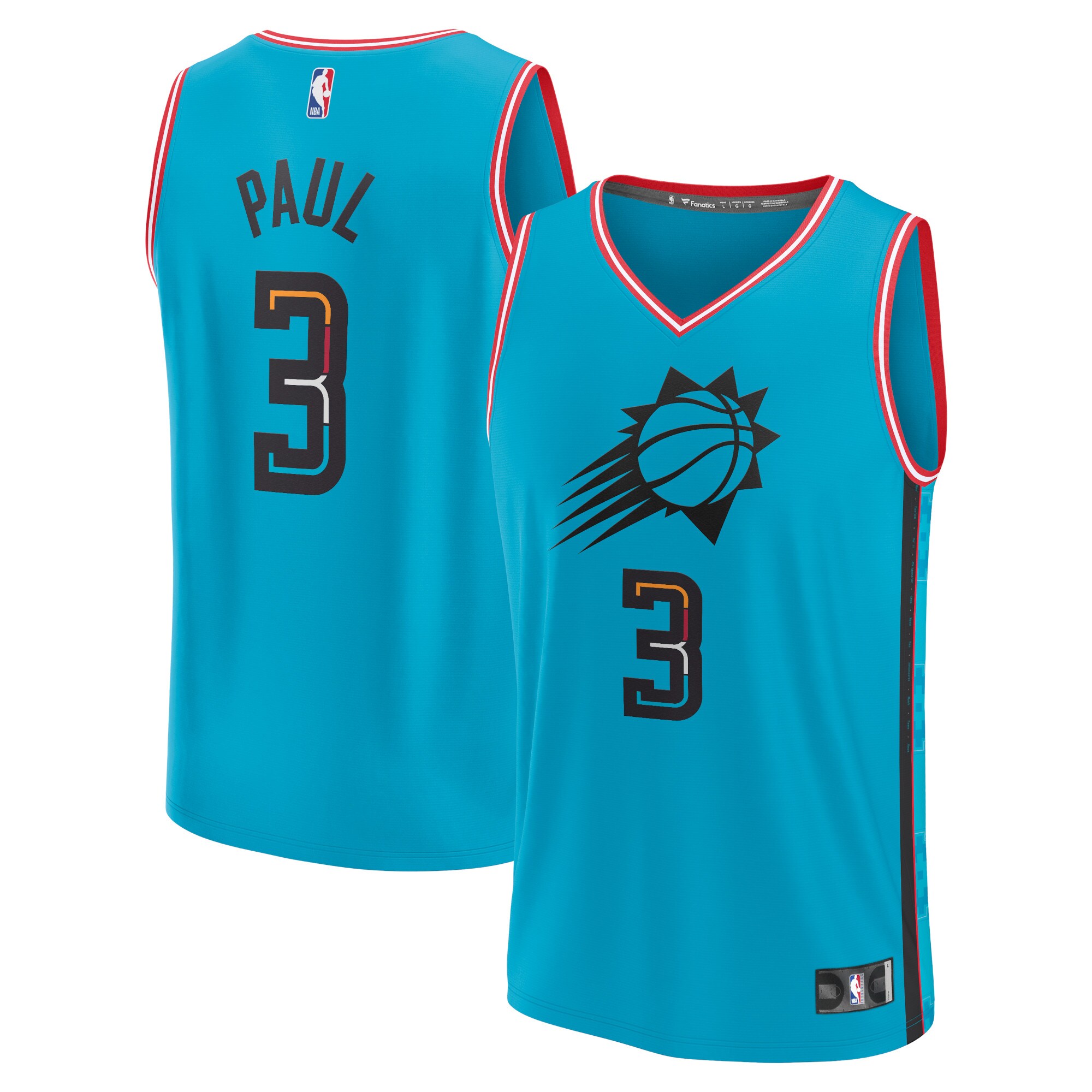 Chris Paul Phoenix Suns Fanatics Fastbreak Jersey - City Edition - Teal cheap jerseys for sale - CheapJerseys.Shop