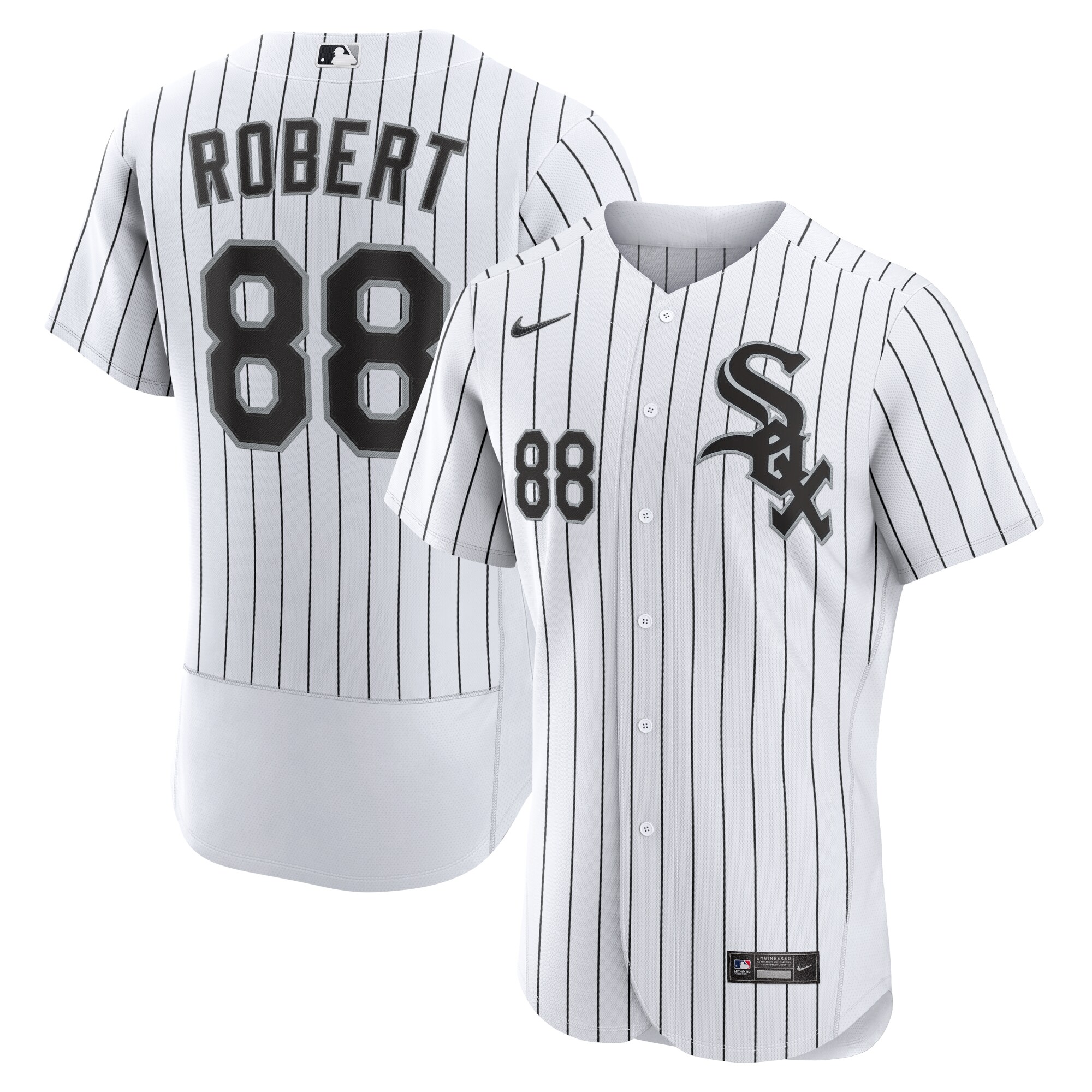 Luis Robert Chicago White Sox Home Authentic Player Jersey - White\/Black cheap jerseys for sale - CheapJerseys.Shop