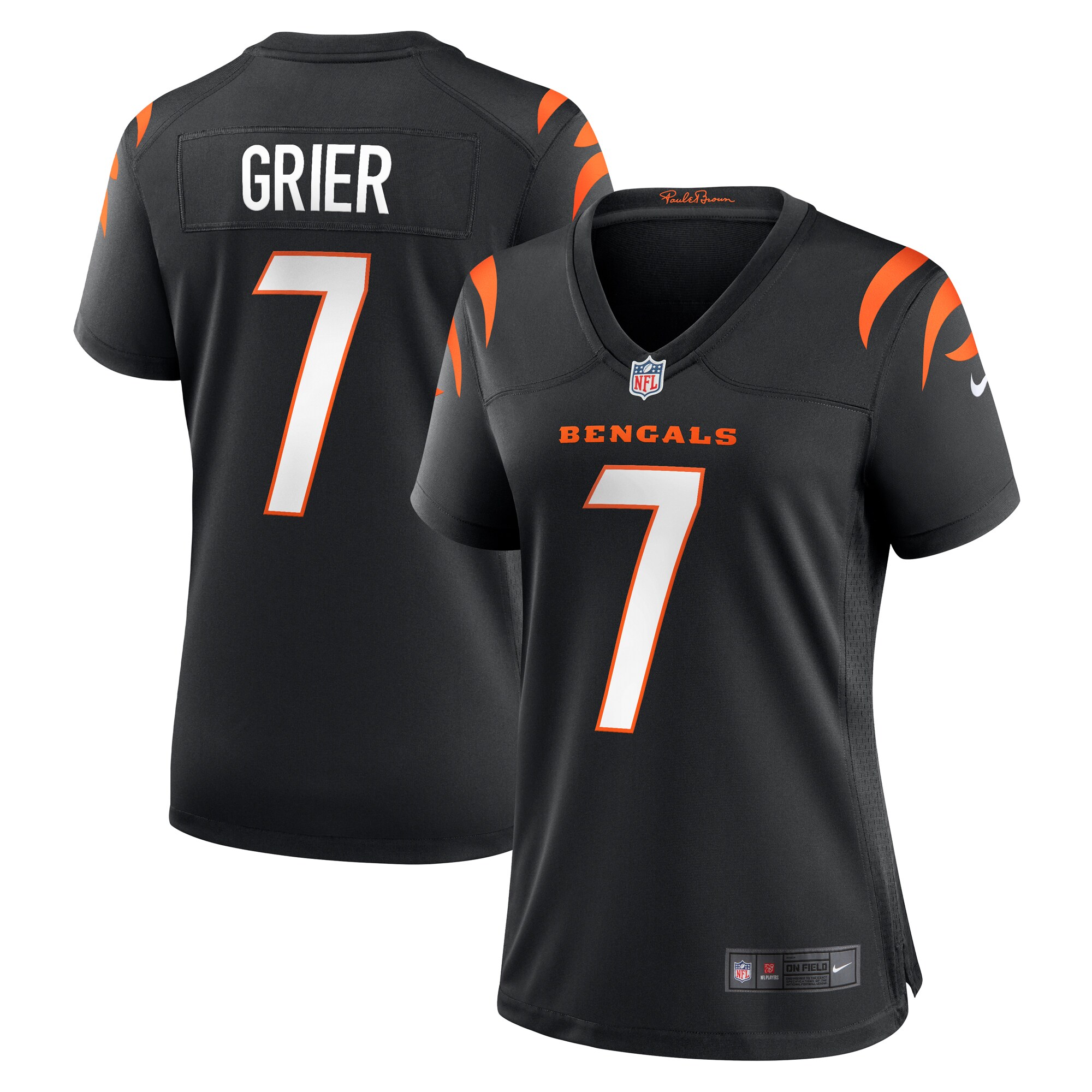 Will Grier Cincinnati Bengals Women's Team Game Jersey - Black cheap jerseys for sale - CheapJerseys.Shop