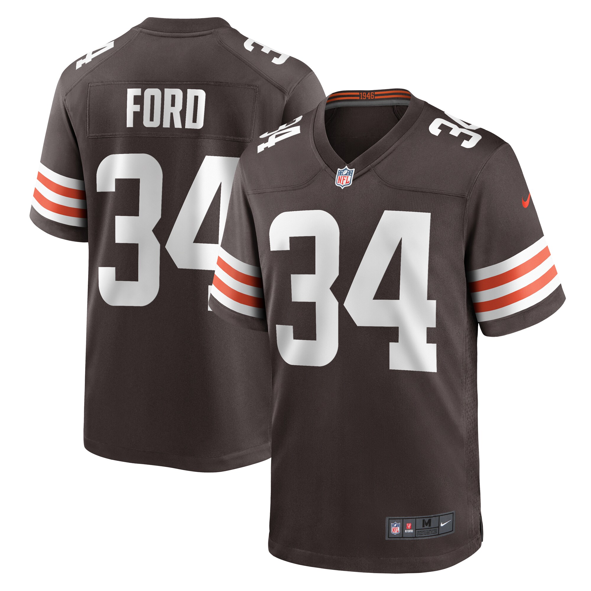Jerome Ford Cleveland Browns Game Player Jersey - Brown cheap jerseys for sale - CheapJerseys.Shop