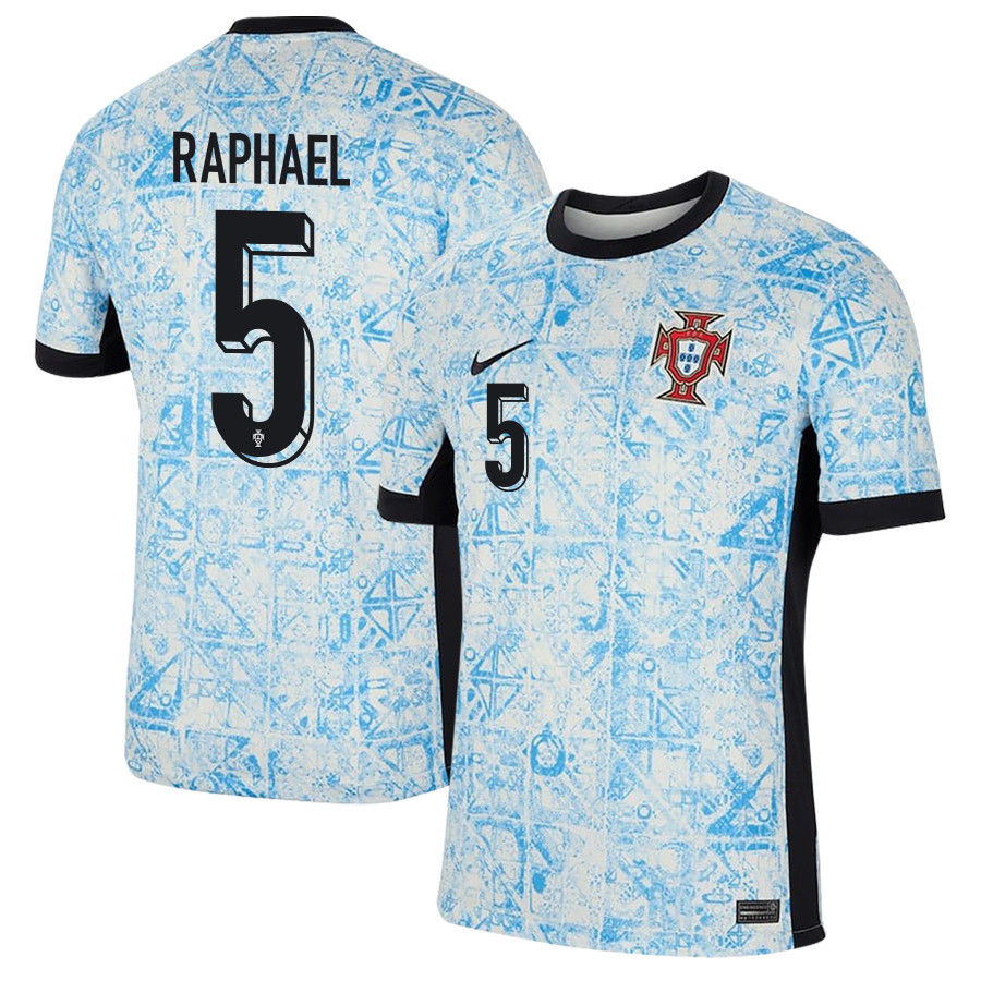 Raphaël Guerreiro 5 Portugal National Team 2024/25 Away Men Jersey - Cream/Blue cheap jerseys for sale - CheapJerseys.Shop