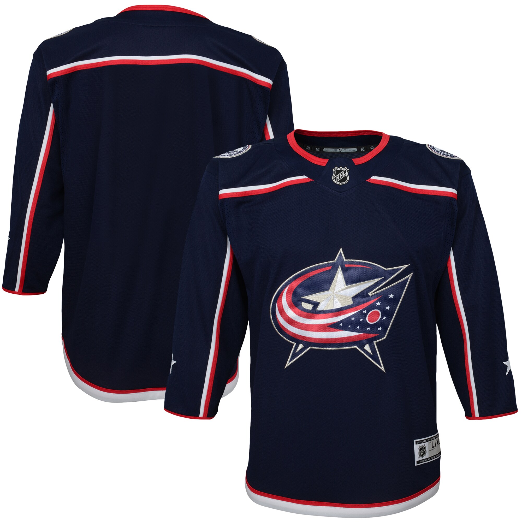 Columbus Blue Jackets Youth Home Premier Jersey - Navy cheap jerseys for sale - CheapJerseys.Shop