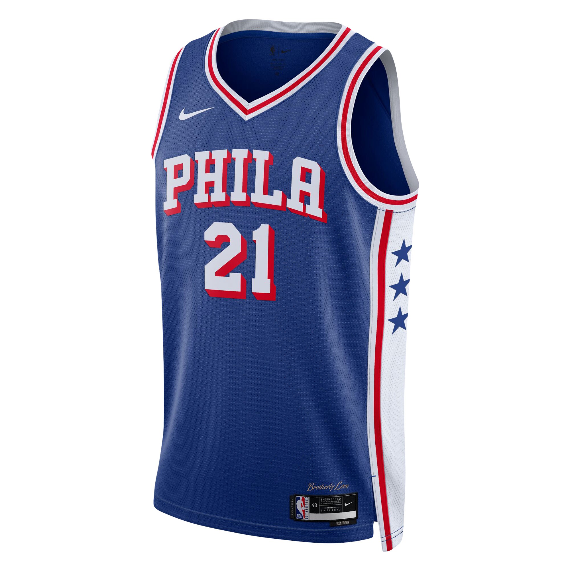 Joel Embiid Philadelphia 76ers Youth Swingman Jersey - Icon Edition - Royal cheap jerseys for sale - CheapJerseys.Shop