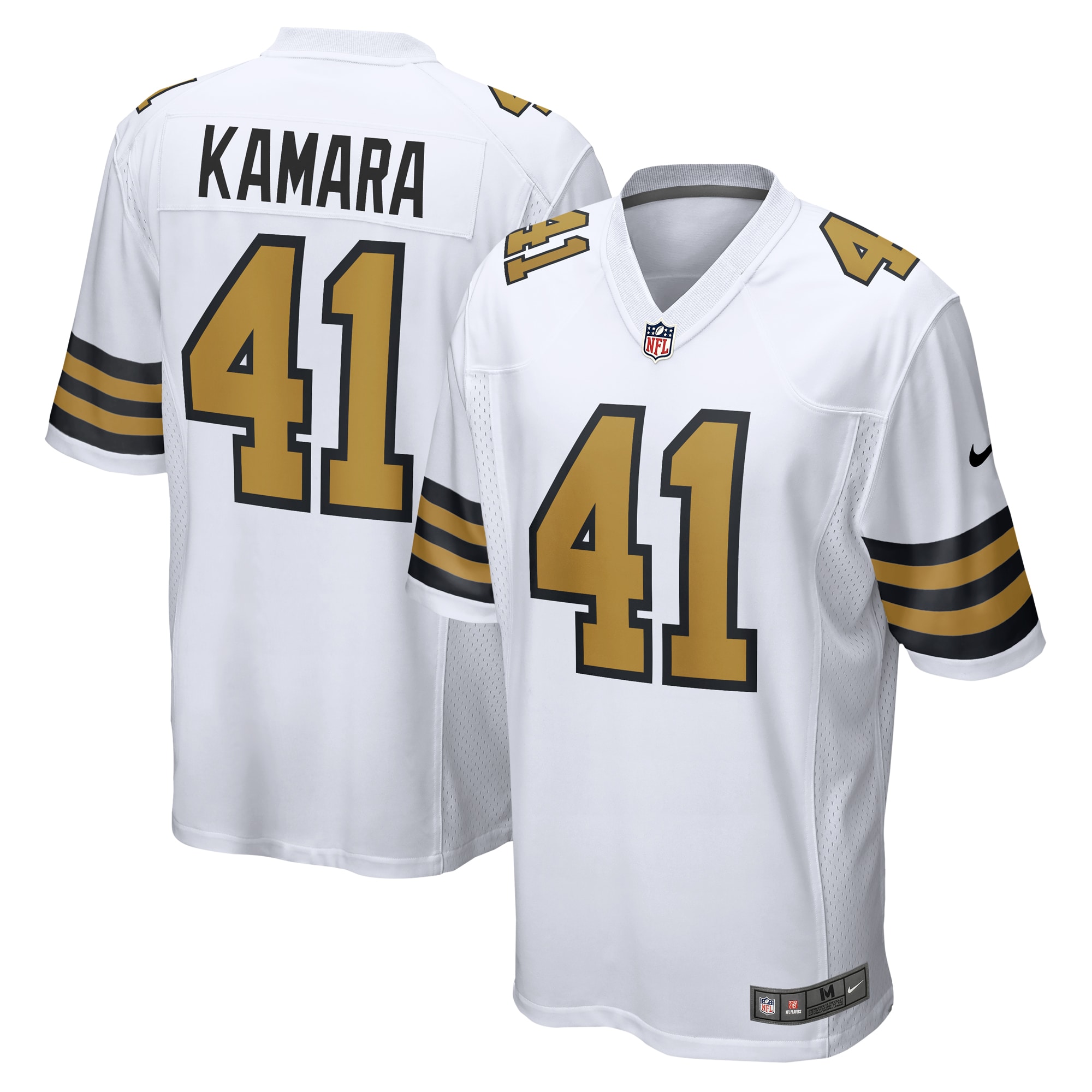 Alvin Kamara New Orleans Saints Alternate Game Jersey - White cheap jerseys for sale - CheapJerseys.Shop