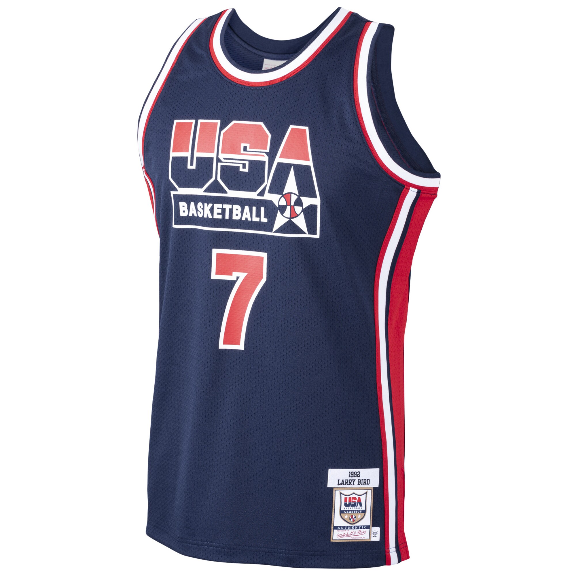 Larry Bird USA Basketball Mitchell & Ness 1992 Dream Team Authentic Jersey - Navy cheap jerseys for sale - CheapJerseys.Shop