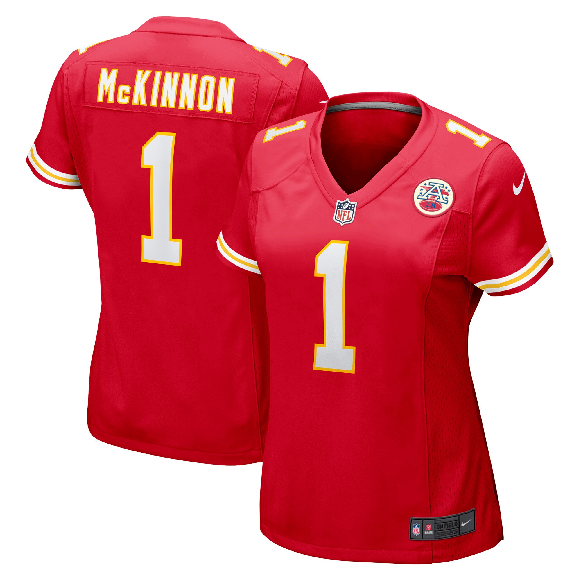 Jerick McKinnon Kansas City Chiefs Women's Game Player Jersey - Red cheap jerseys for sale - CheapJerseys.Shop