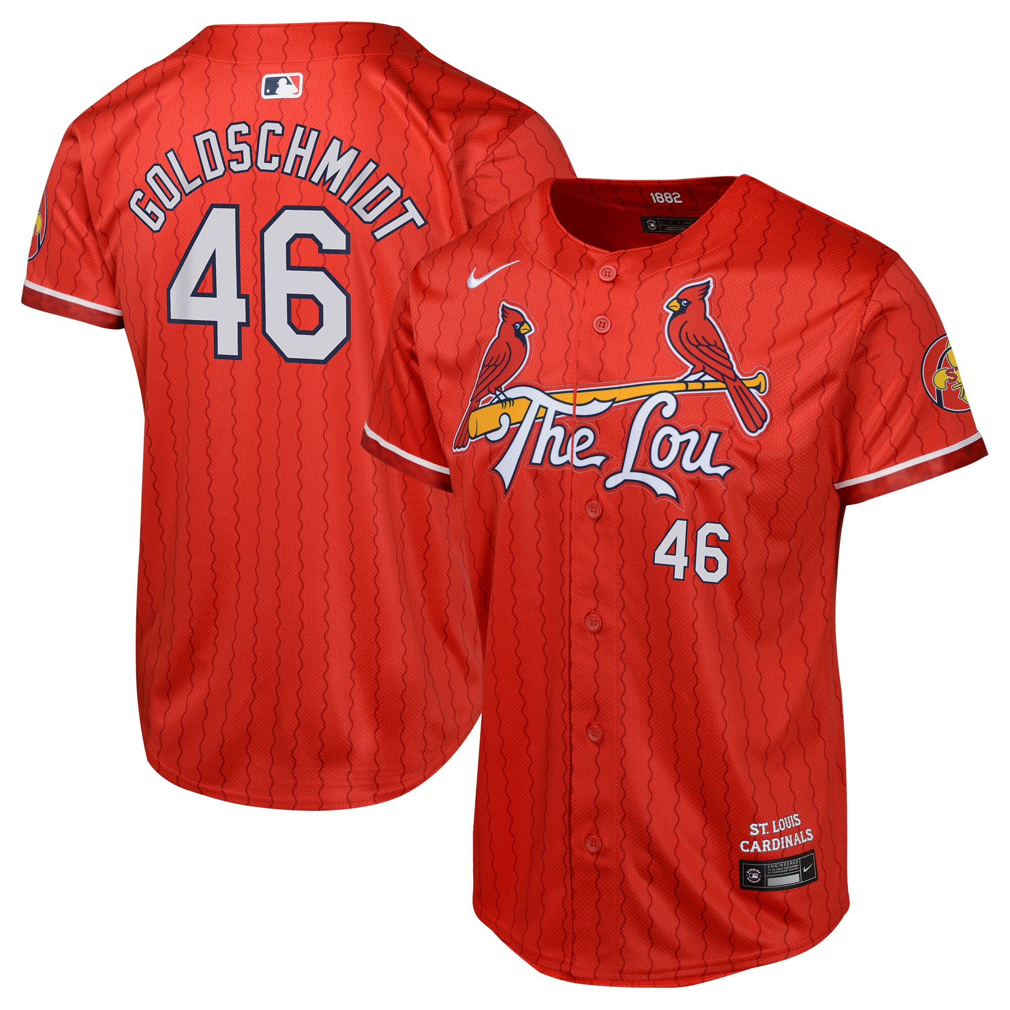 Paul Goldschmidt St. Louis Cardinals Youth 2024 City Connect Limited Player Jersey - Red cheap jerseys for sale - CheapJerseys.Shop