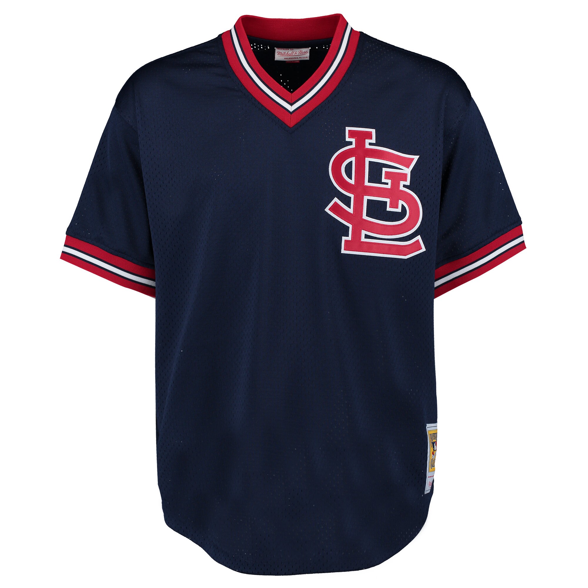 Ozzie Smith St. Louis Cardinals Mitchell & Ness 1994 Authentic Cooperstown Collection Mesh Batting Practice Jersey - Navy cheap jerseys for sale - CheapJerseys.Shop