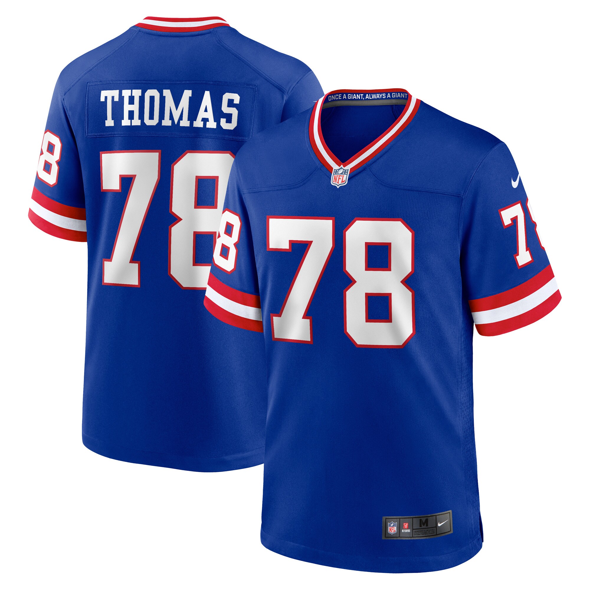 Andrew Thomas New York Giants Classic Player Game Jersey - Royal cheap jerseys for sale - CheapJerseys.Shop