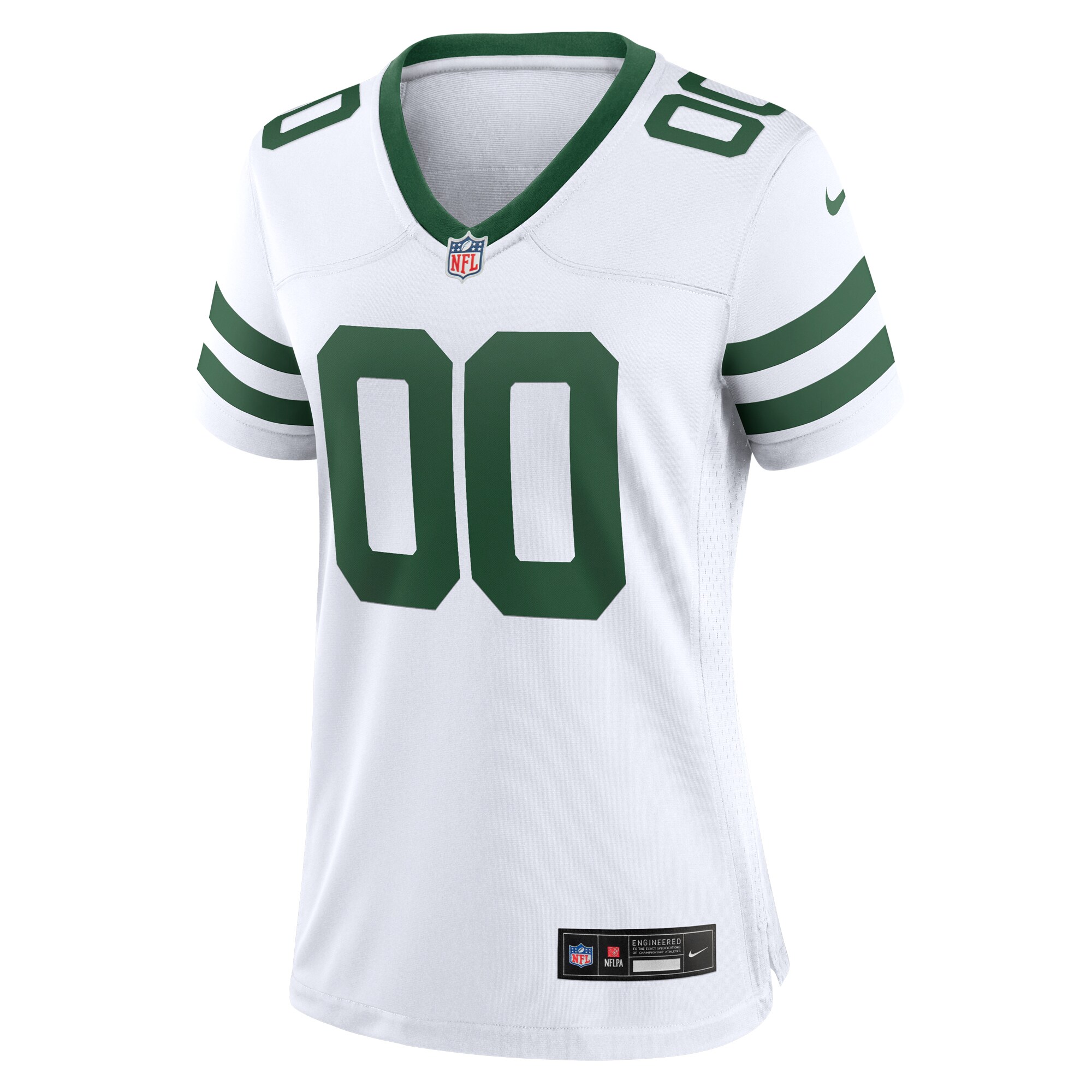 New York Jets Women's Custom Game Jersey - Legacy White cheap jerseys for sale - CheapJerseys.Shop