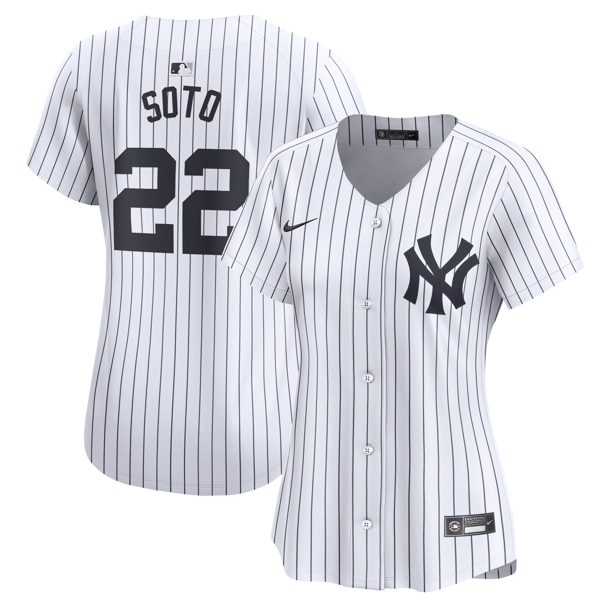 Juan Soto New York Yankees Women's Home Limited Player Jersey - White cheap jerseys for sale - CheapJerseys.Shop