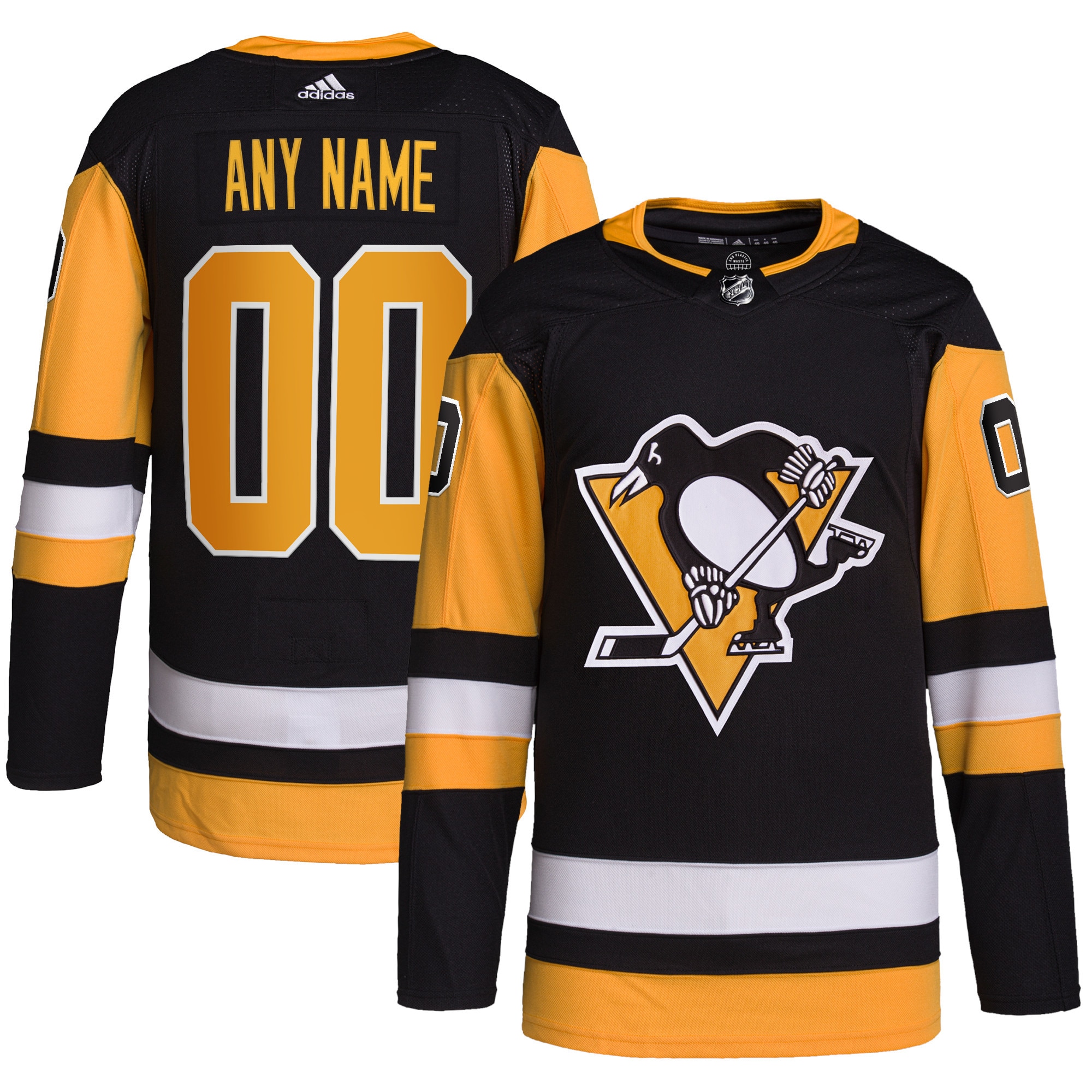 Pittsburgh Penguins Home Primegreen Authentic Custom Jersey - Black cheap jerseys for sale - CheapJerseys.Shop