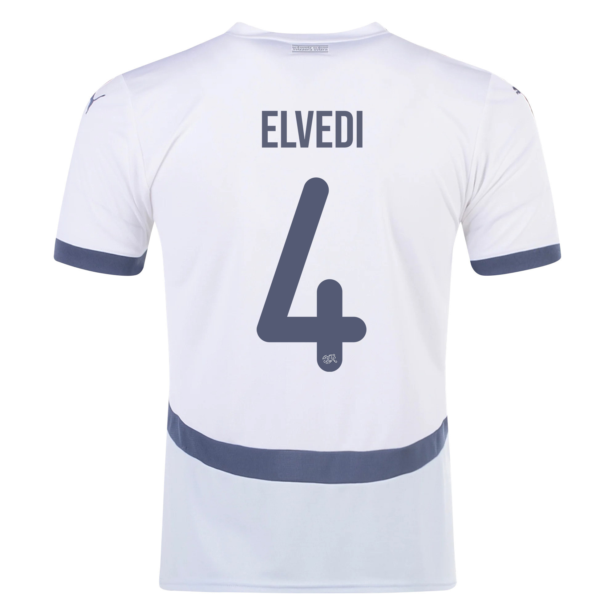 Nico Elvedi 4 Switzerland National Team 2024/25 Away Men Jersey - White cheap jerseys for sale - CheapJerseys.Shop
