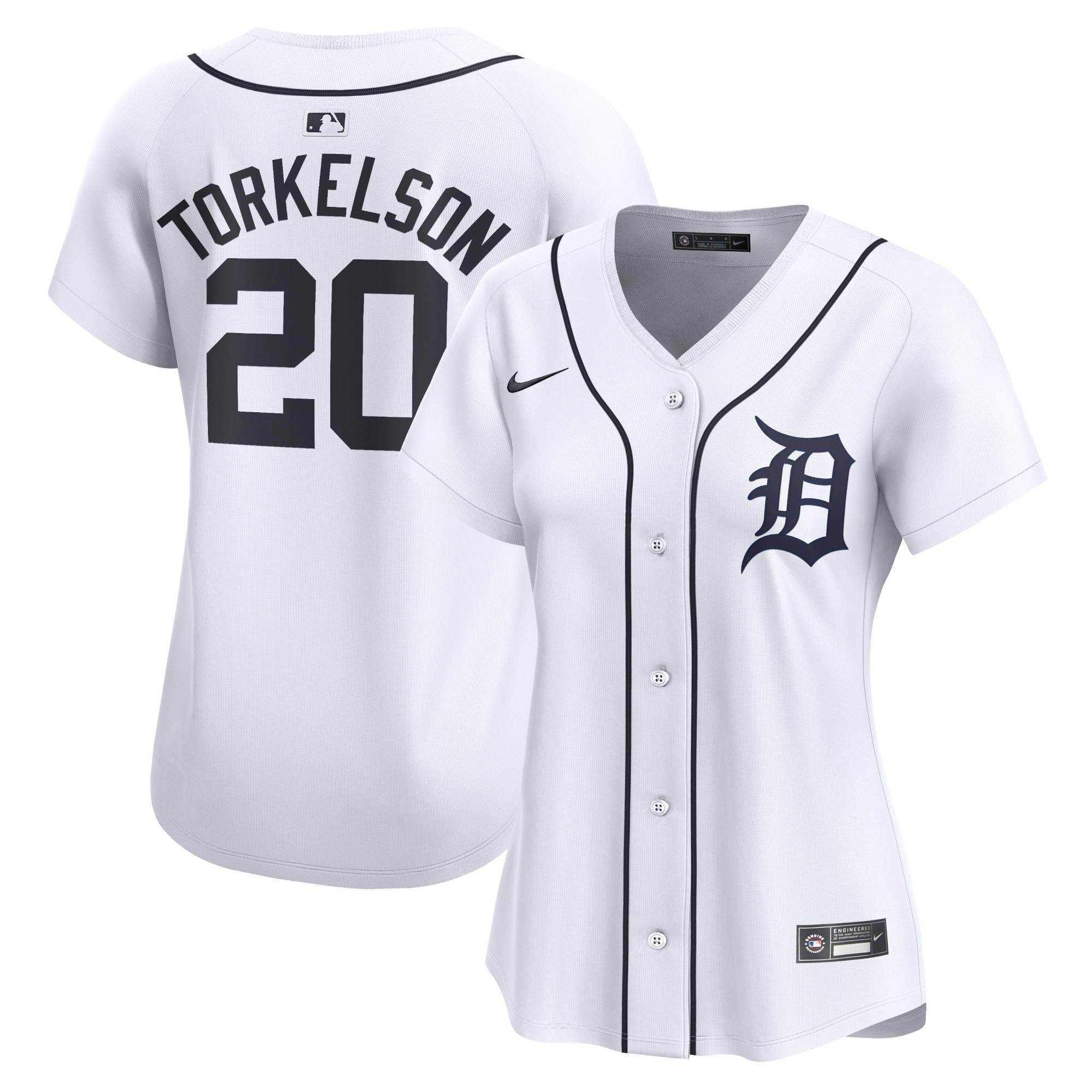 Spencer Torkelson Detroit Tigers Women's Home Limited Player Jersey - White cheap jerseys for sale - CheapJerseys.Shop