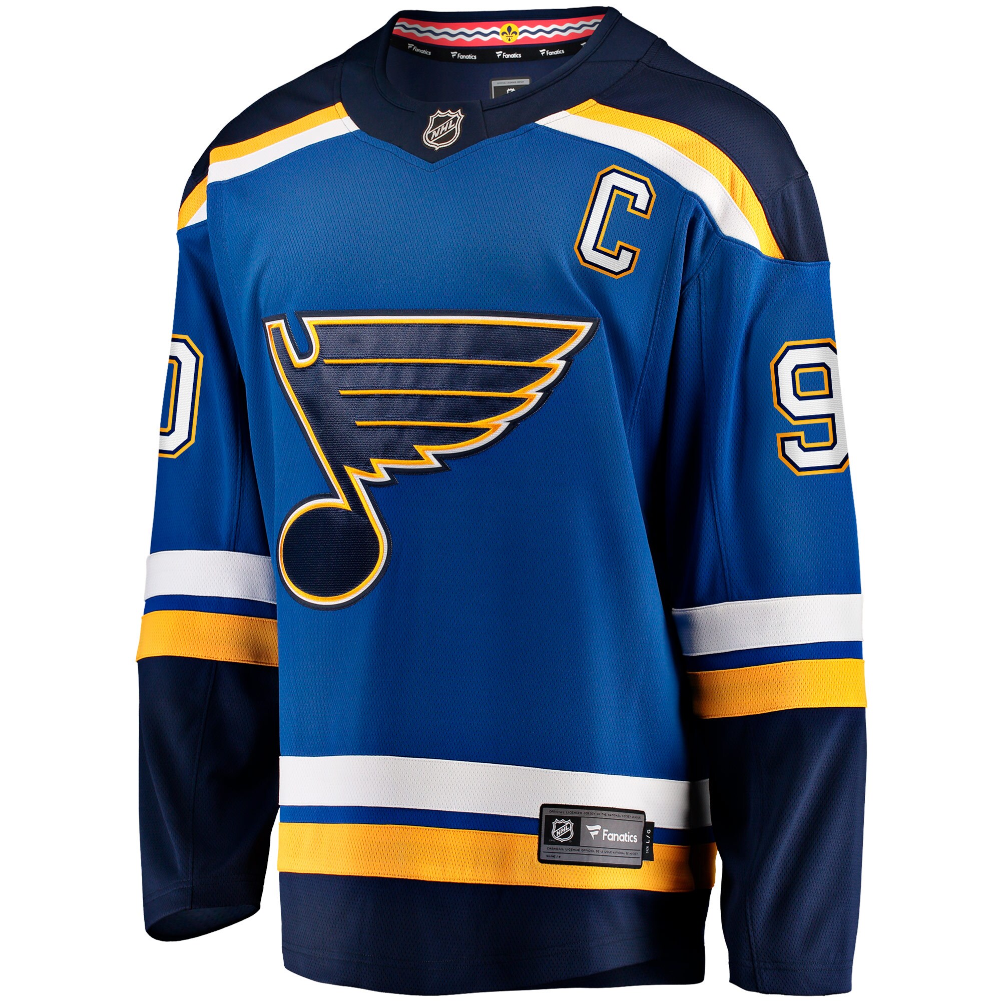 Ryan O'Reilly St. Louis Blues Fanatics Home Captain Premier Breakaway Player Jersey - Blue cheap jerseys for sale - CheapJerseys.Shop