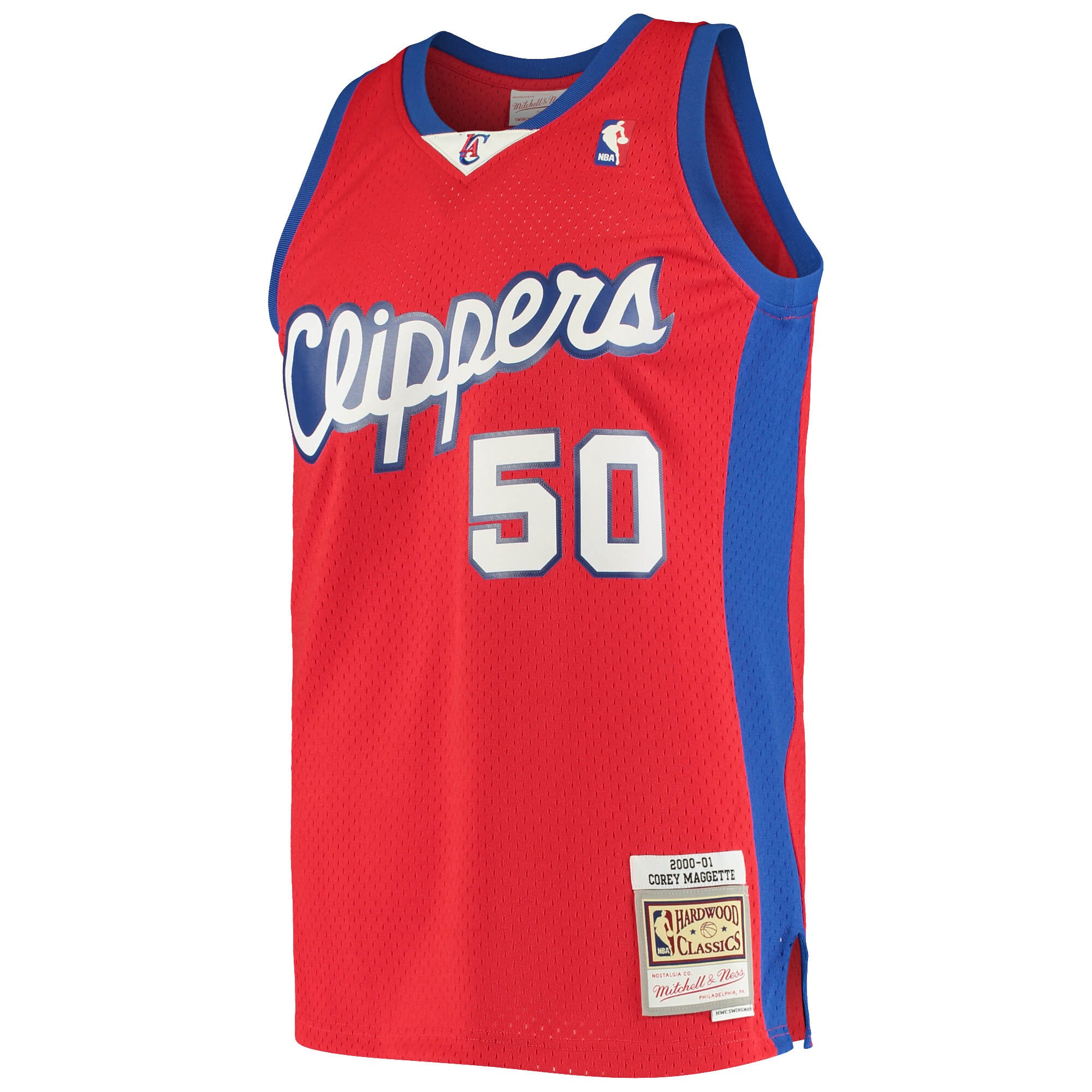 Corey Maggette LA Clippers Mitchell & Ness 2001\/02 Hardwood Classics Swingman Jersey - Red cheap jerseys for sale - CheapJerseys.Shop