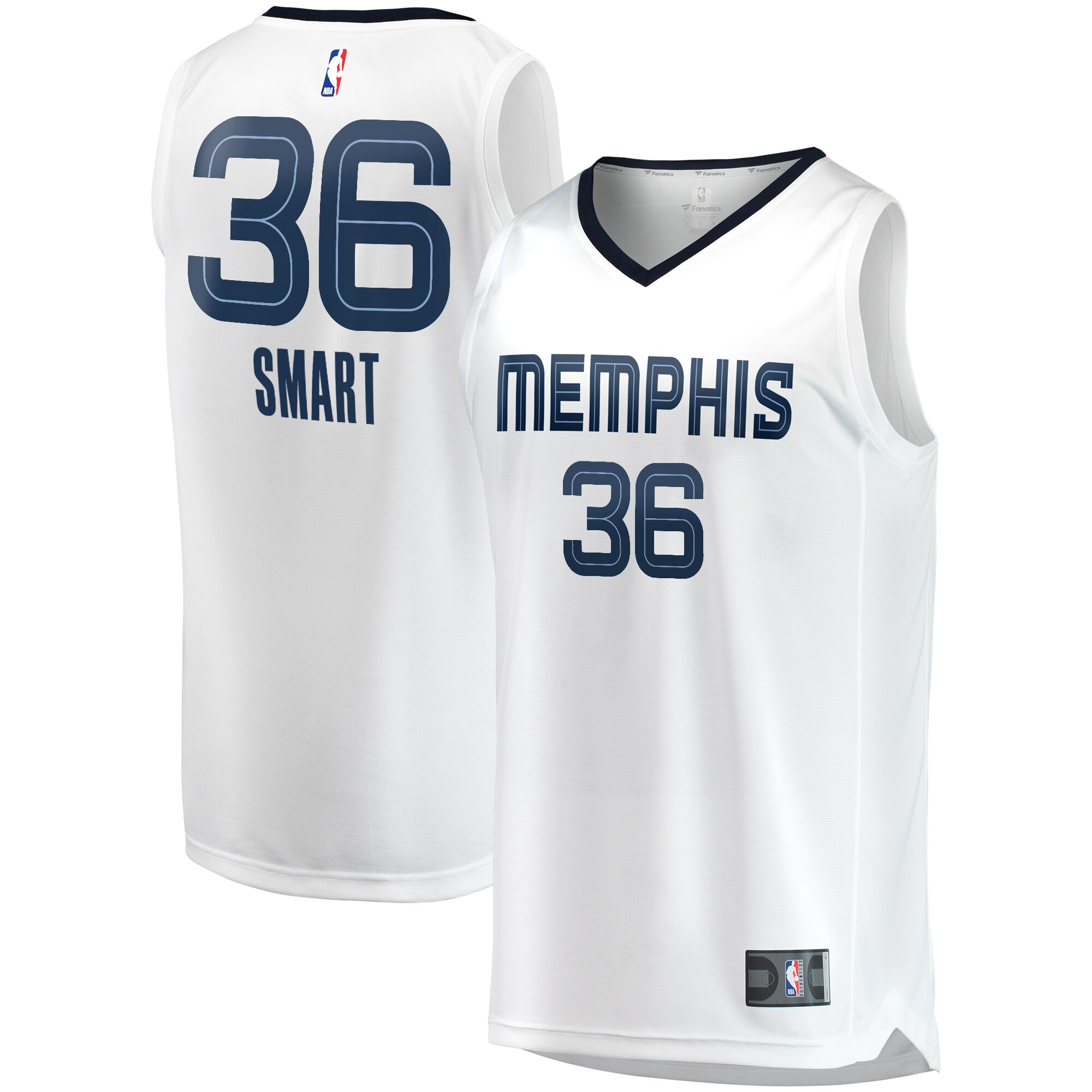 Marcus Smart Memphis Grizzlies Fanatics Fast Break Player Jersey - Association Edition - White cheap jerseys for sale - CheapJerseys.Shop