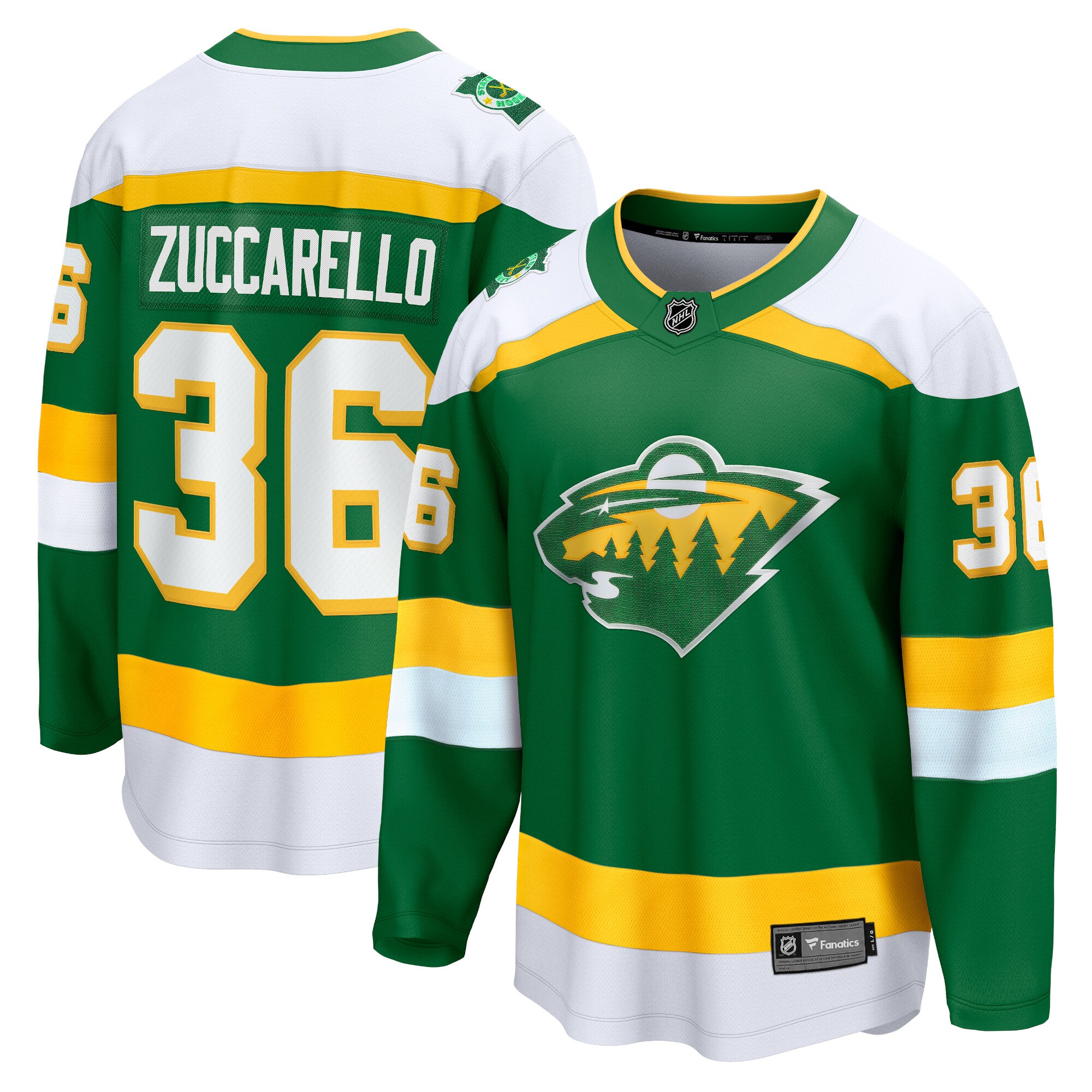 Mats Zuccarello Minnesota Wild Fanatics Alternate Premier Breakaway Player Jersey - Green cheap jerseys for sale - CheapJerseys.Shop