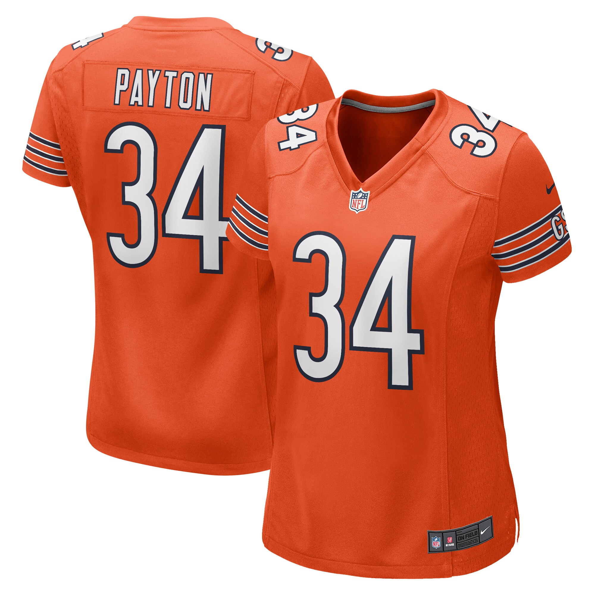 Walter Payton Chicago Bears Women's Retired Player Jersey - Orange cheap jerseys for sale - CheapJerseys.Shop