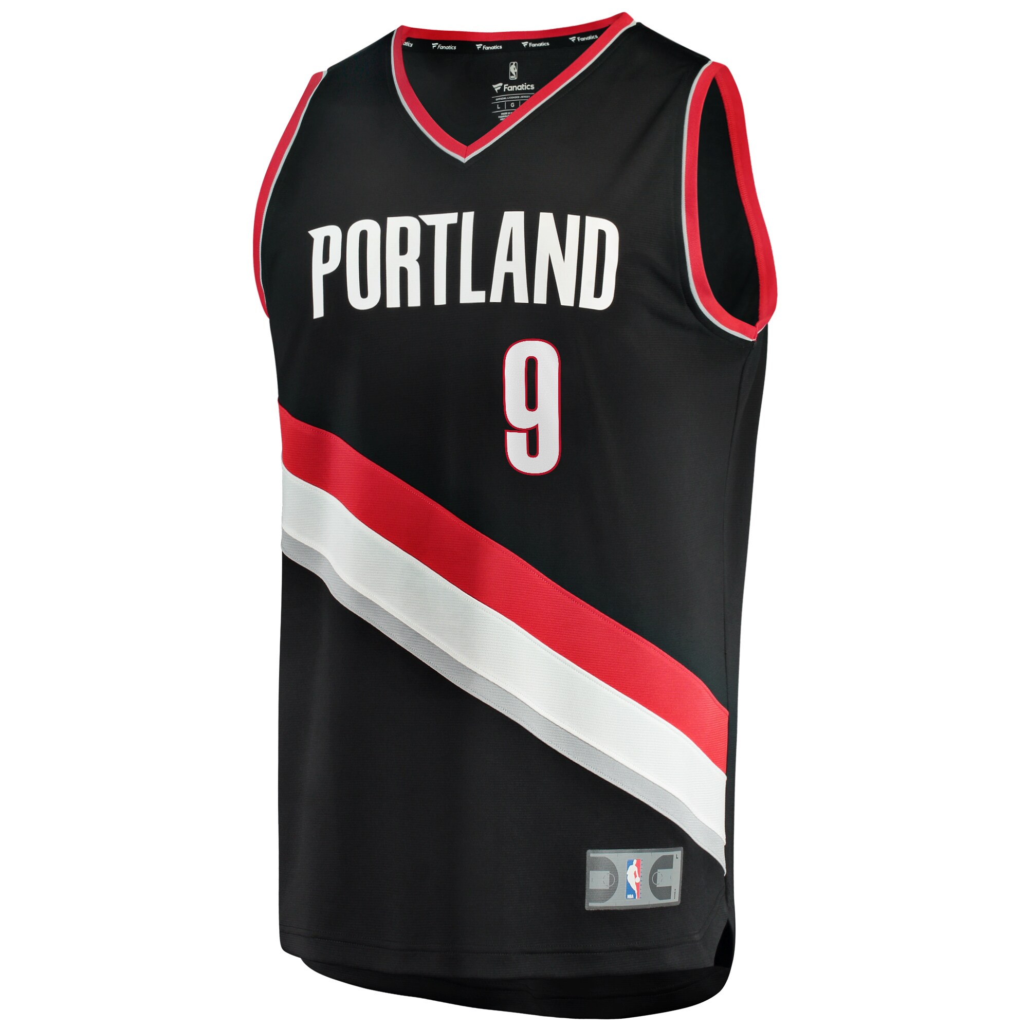 Jerami Grant Portland Trail Blazers Fanatics Fast Break Replica Jersey - Icon Edition - Black cheap jerseys for sale - CheapJerseys.Shop