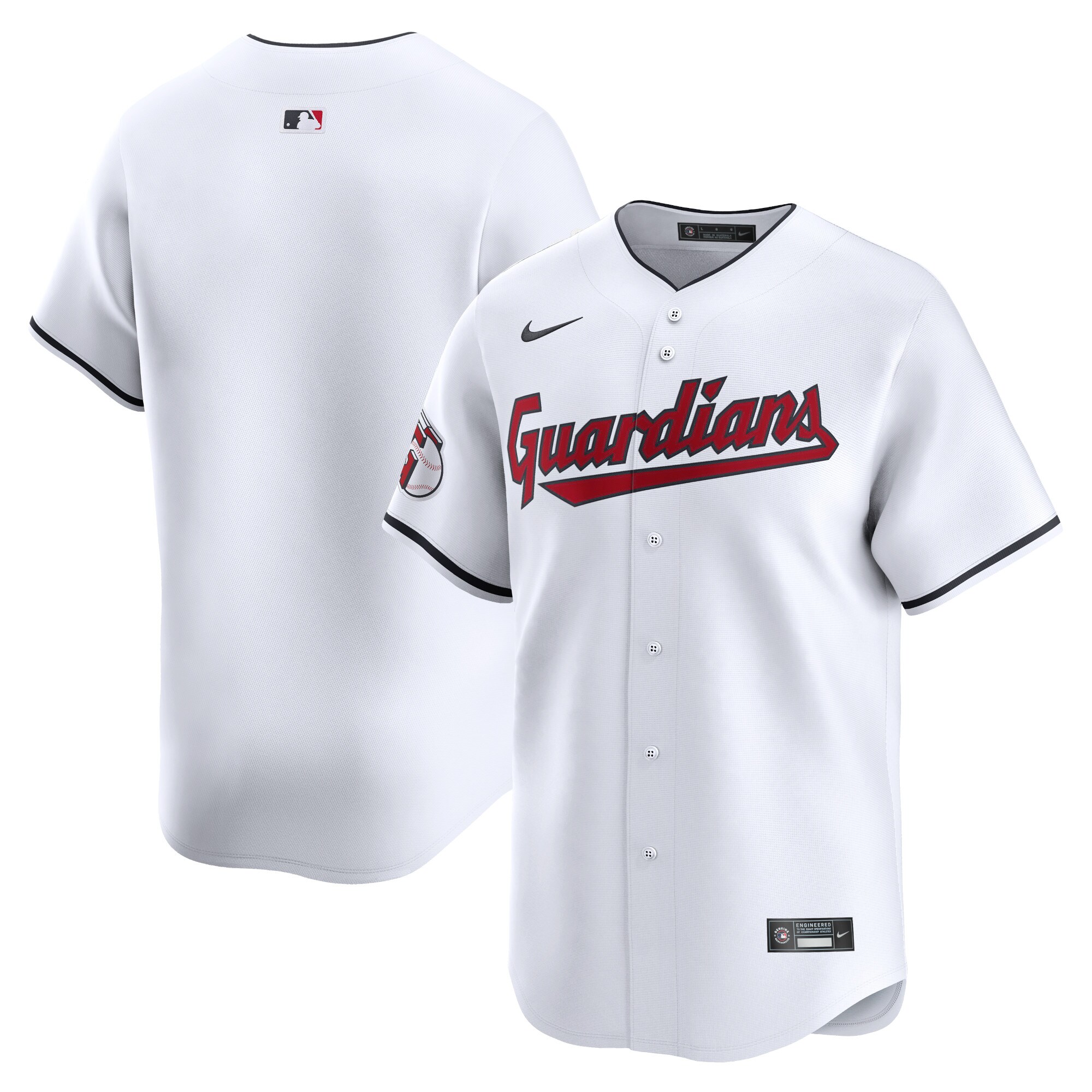 Cleveland Guardians Youth Home Limited Jersey - White cheap jerseys for sale - CheapJerseys.Shop
