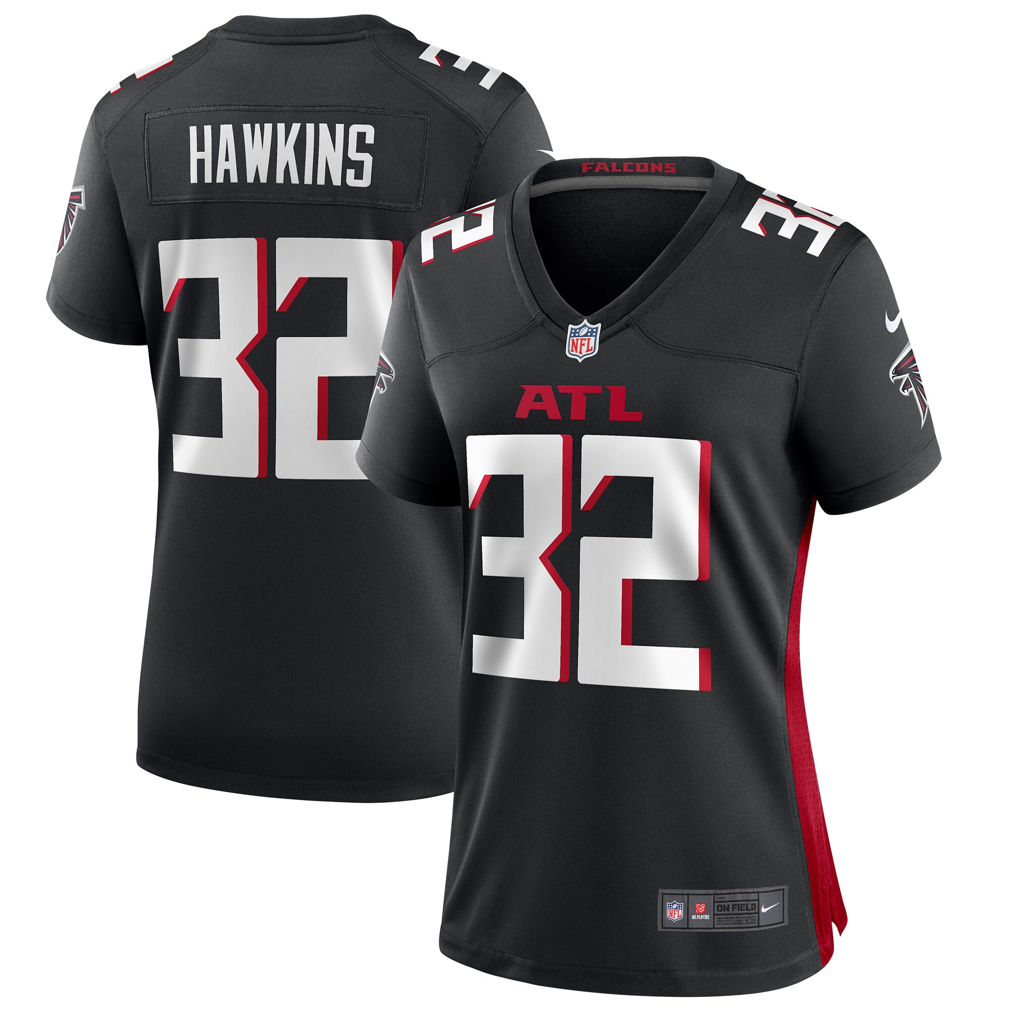 Jaylinn Hawkins Atlanta Falcons Women's Game Jersey - Black cheap jerseys for sale - CheapJerseys.Shop