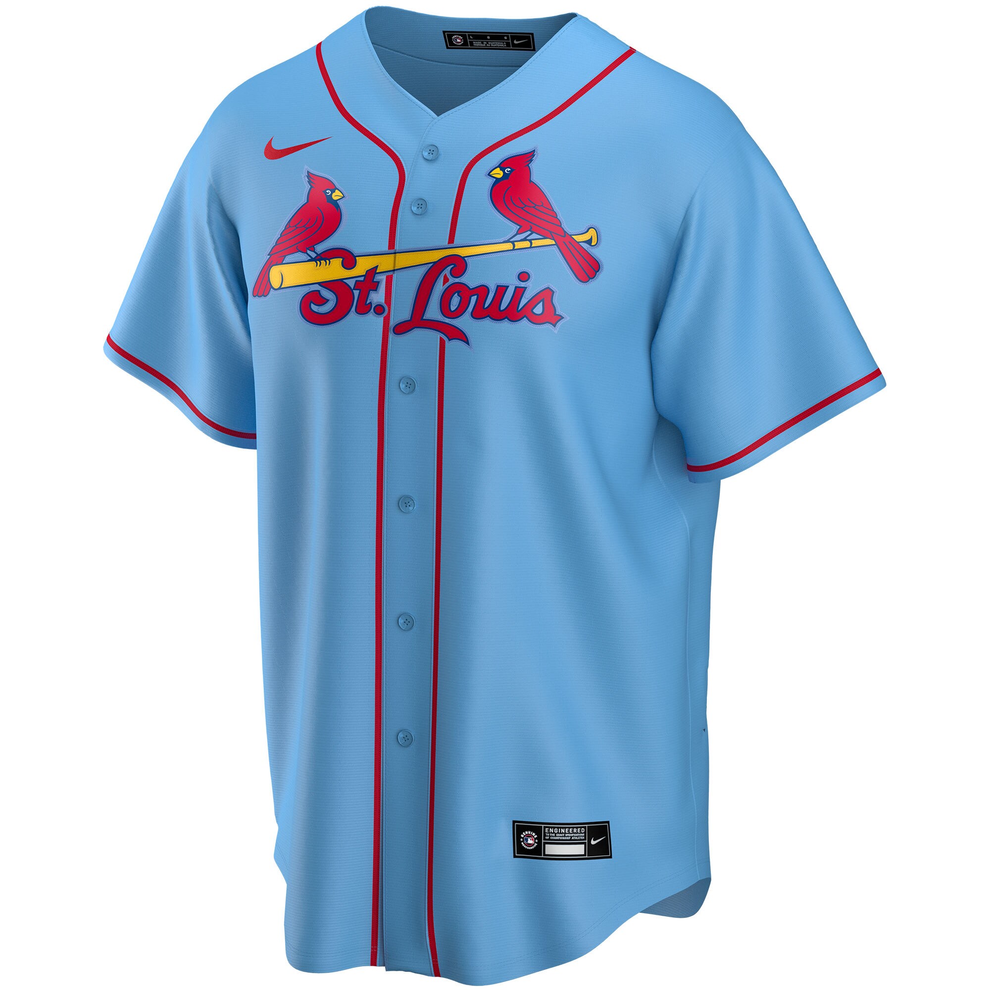 St. Louis Cardinals Alternate Replica Custom Jersey - Light Blue cheap jerseys for sale - CheapJerseys.Shop