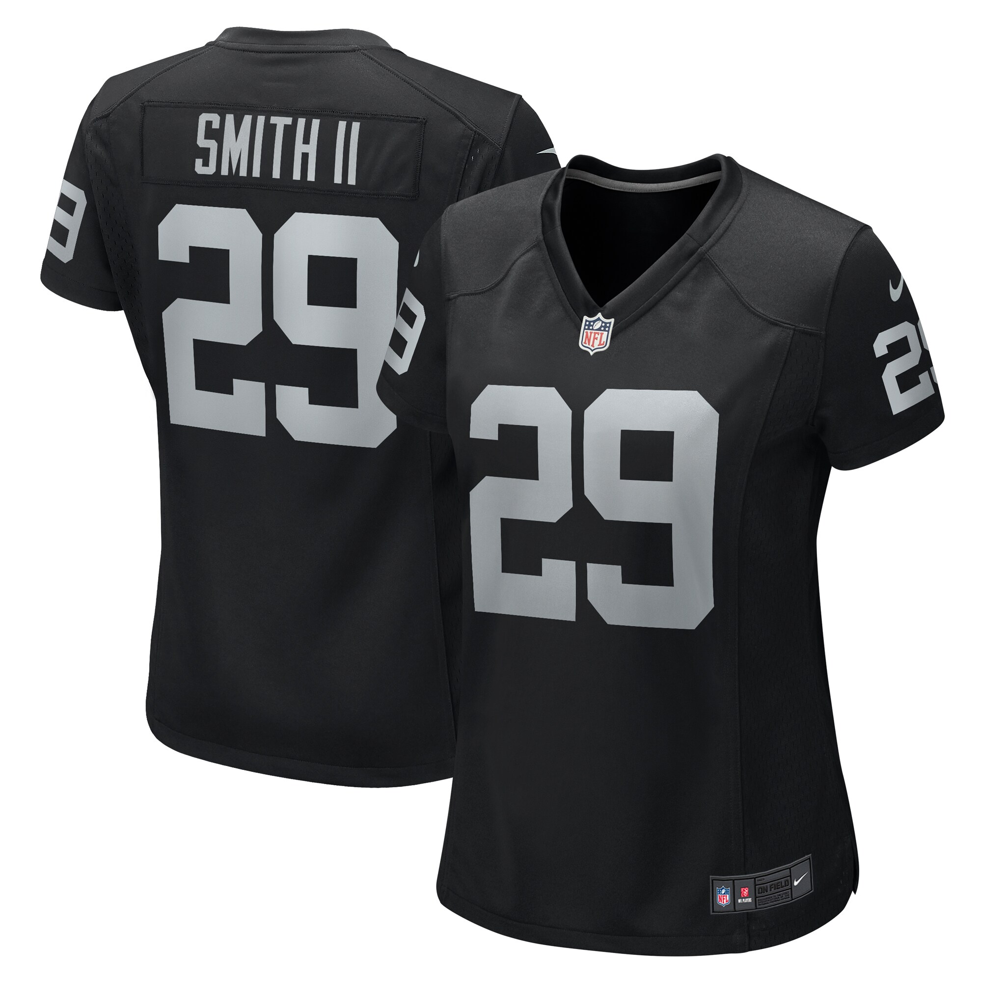 Christopher Smith II Las Vegas Raiders Women's Team Game Jersey - Black cheap jerseys for sale - CheapJerseys.Shop