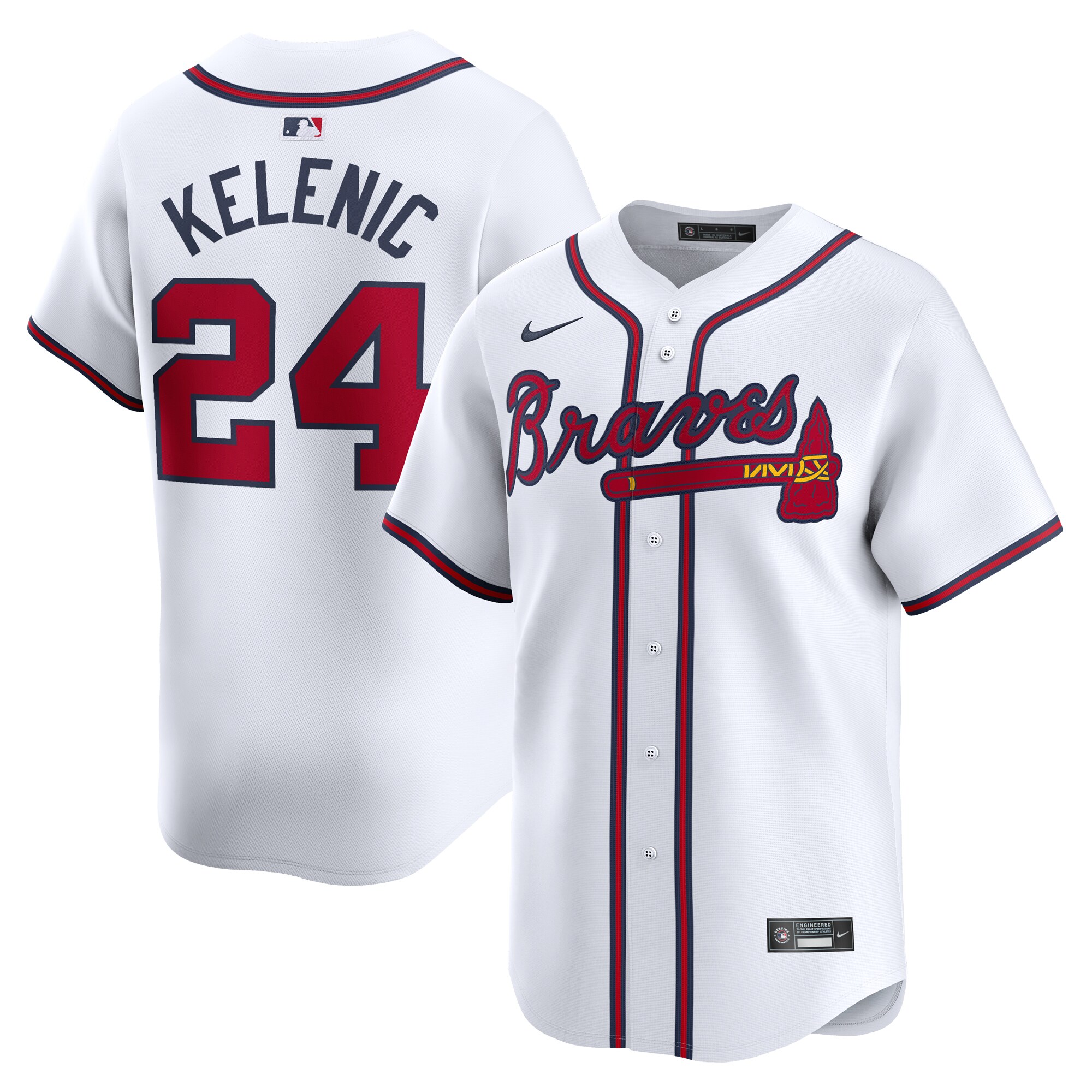 Jarred Kelenic Atlanta Braves Home Limited Player Jersey\u00c2\u00a0\u00e2\u20ac\u201c White cheap jerseys for sale - CheapJerseys.Shop
