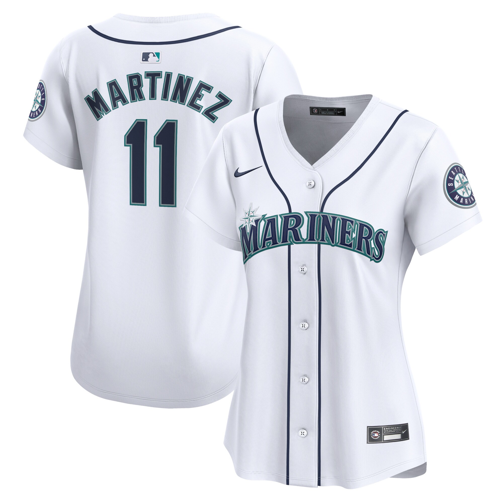 Edgar Martinez Seattle Mariners Women's Home Limited Player Jersey - White cheap jerseys for sale - CheapJerseys.Shop
