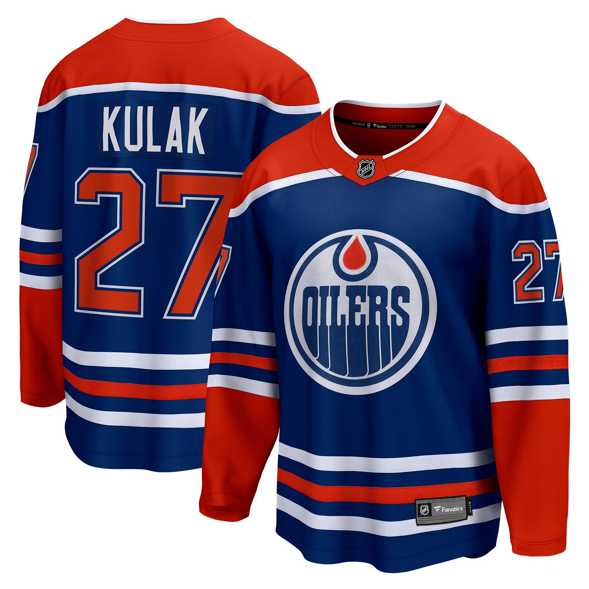 Brett Kulak Edmonton Oilers Fanatics Home Breakaway Player Jersey - Royal cheap jerseys for sale - CheapJerseys.Shop