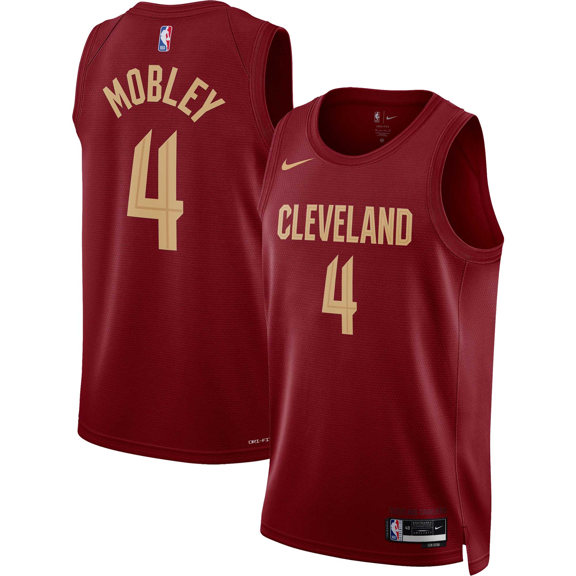 Evan Mobley Cleveland Cavaliers Unisex Swingman Jersey - Icon Edition - Wine cheap jerseys for sale - CheapJerseys.Shop