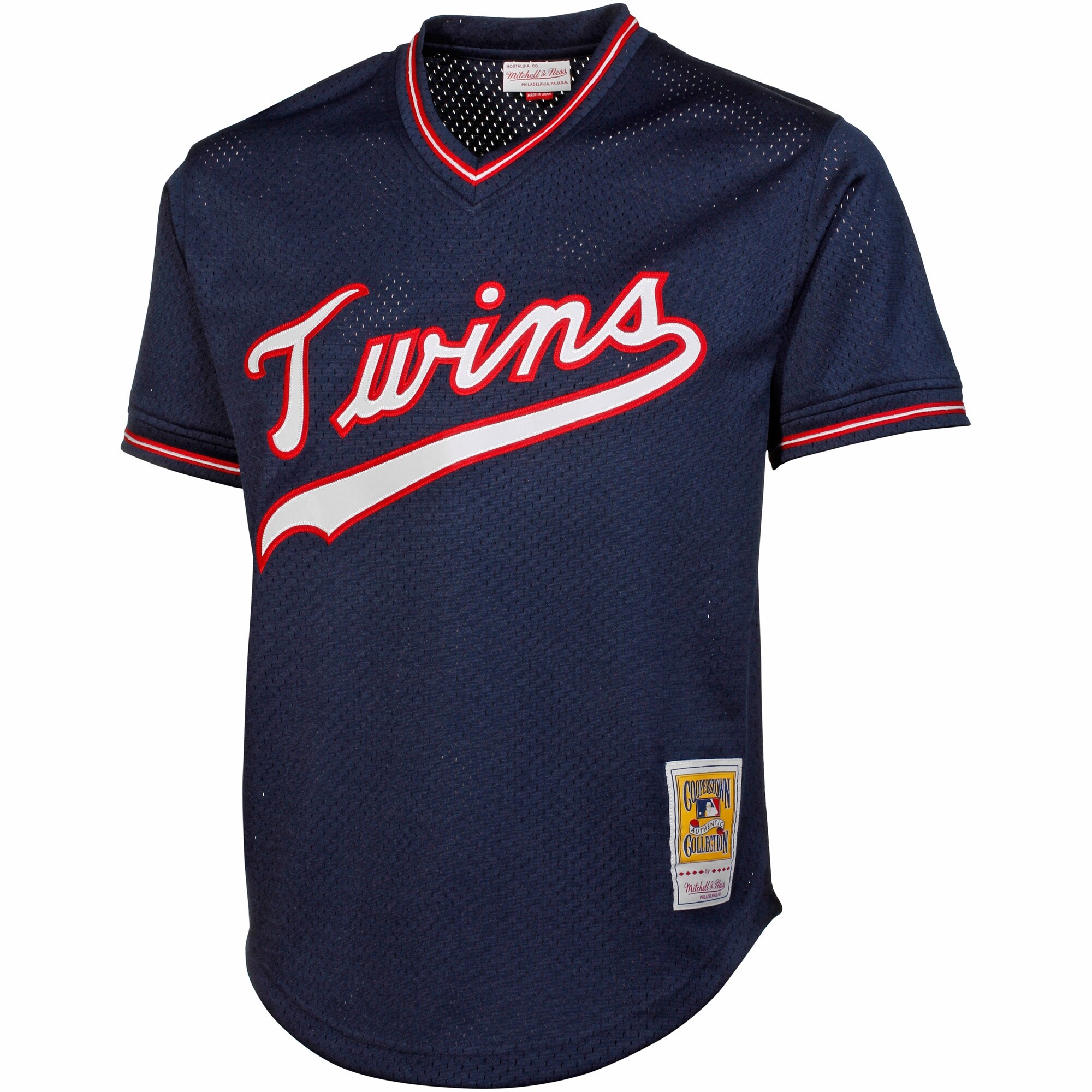 Kirby Puckett Minnesota Twins Mitchell & Ness 1985 Authentic Cooperstown Collection Mesh Batting Practice Jersey - Navy cheap jerseys for sale - CheapJerseys.Shop