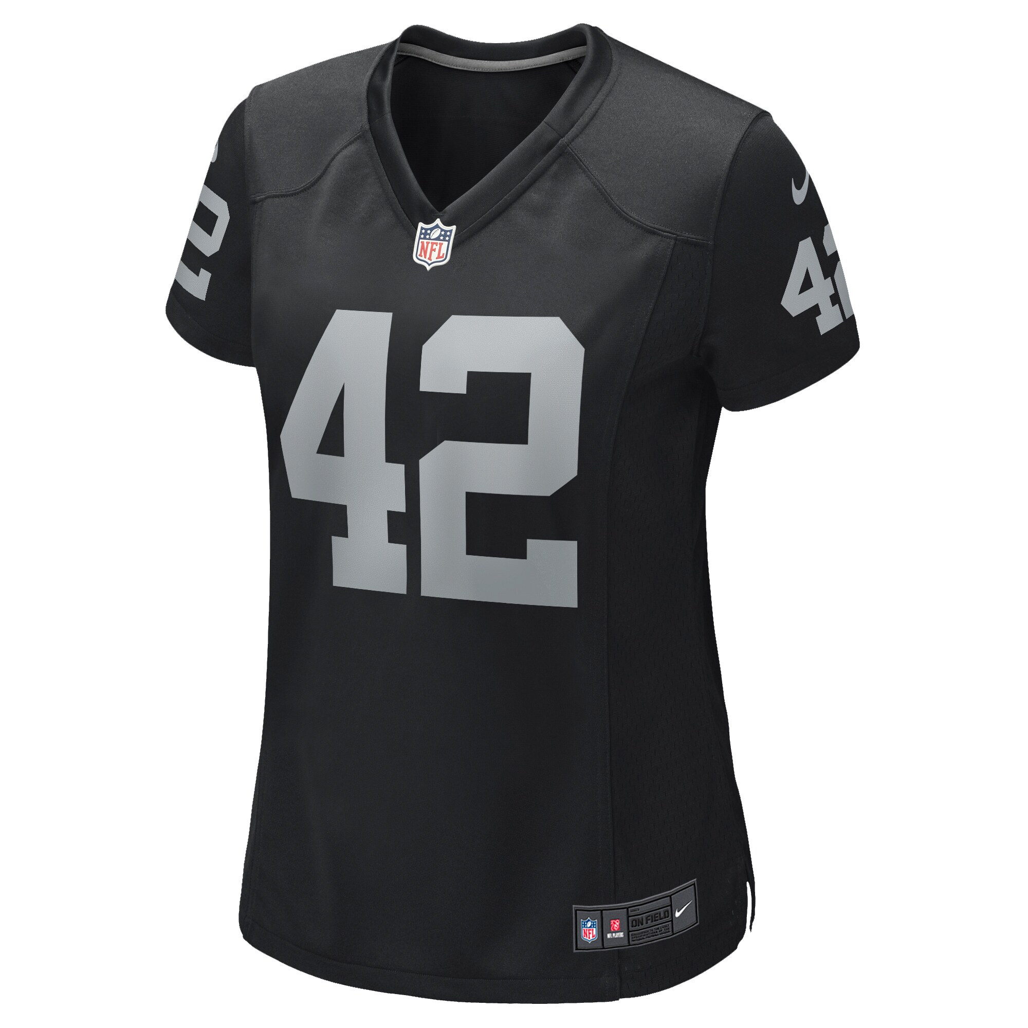 Ronnie Lott Las Vegas Raiders Women's Game Retired Player Jersey - Black cheap jerseys for sale - CheapJerseys.Shop