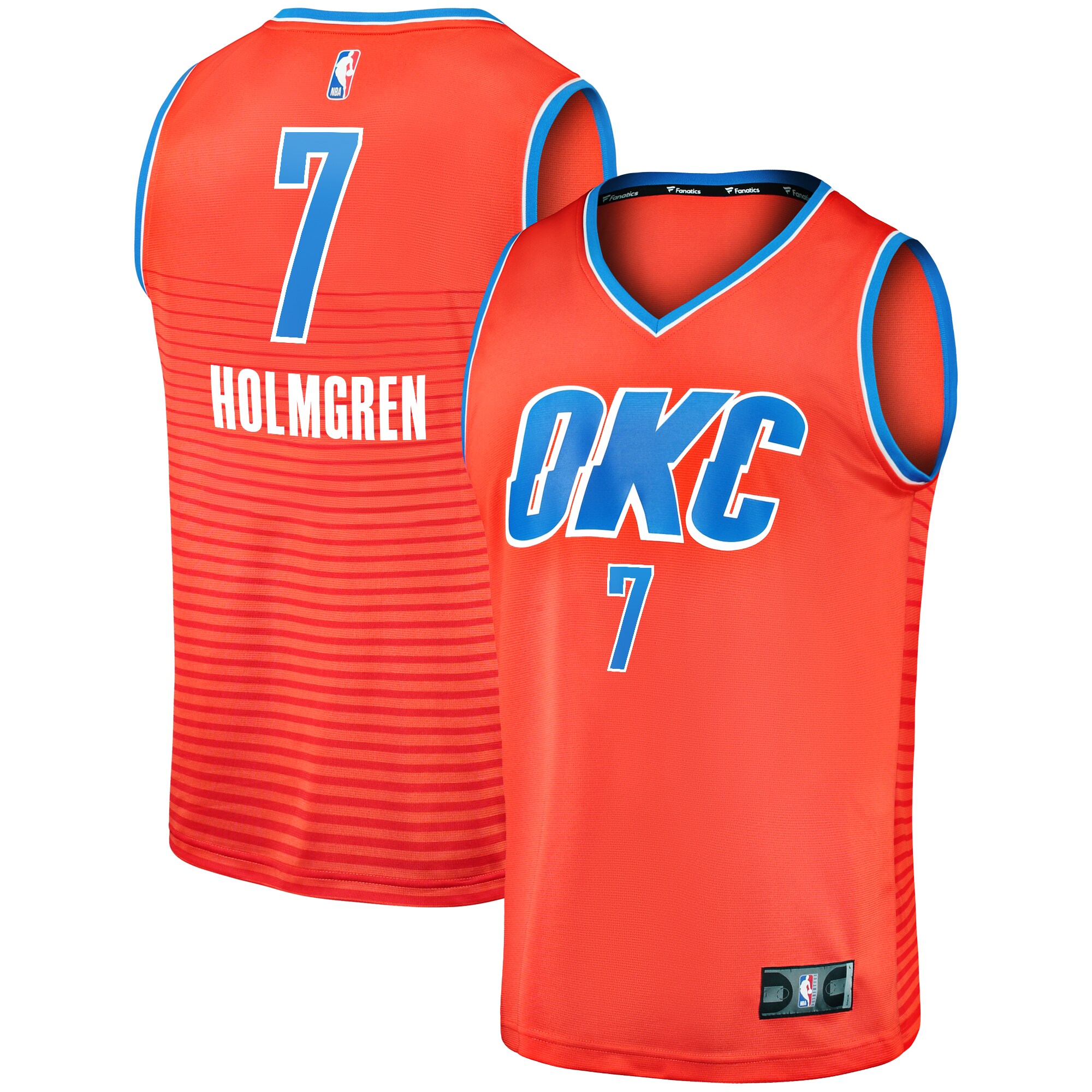 Chet Holmgren Oklahoma City Thunder Fanatics Fast Break Replica Player Jersey - Statement Edition - Orange cheap jerseys for sale - CheapJerseys.Shop