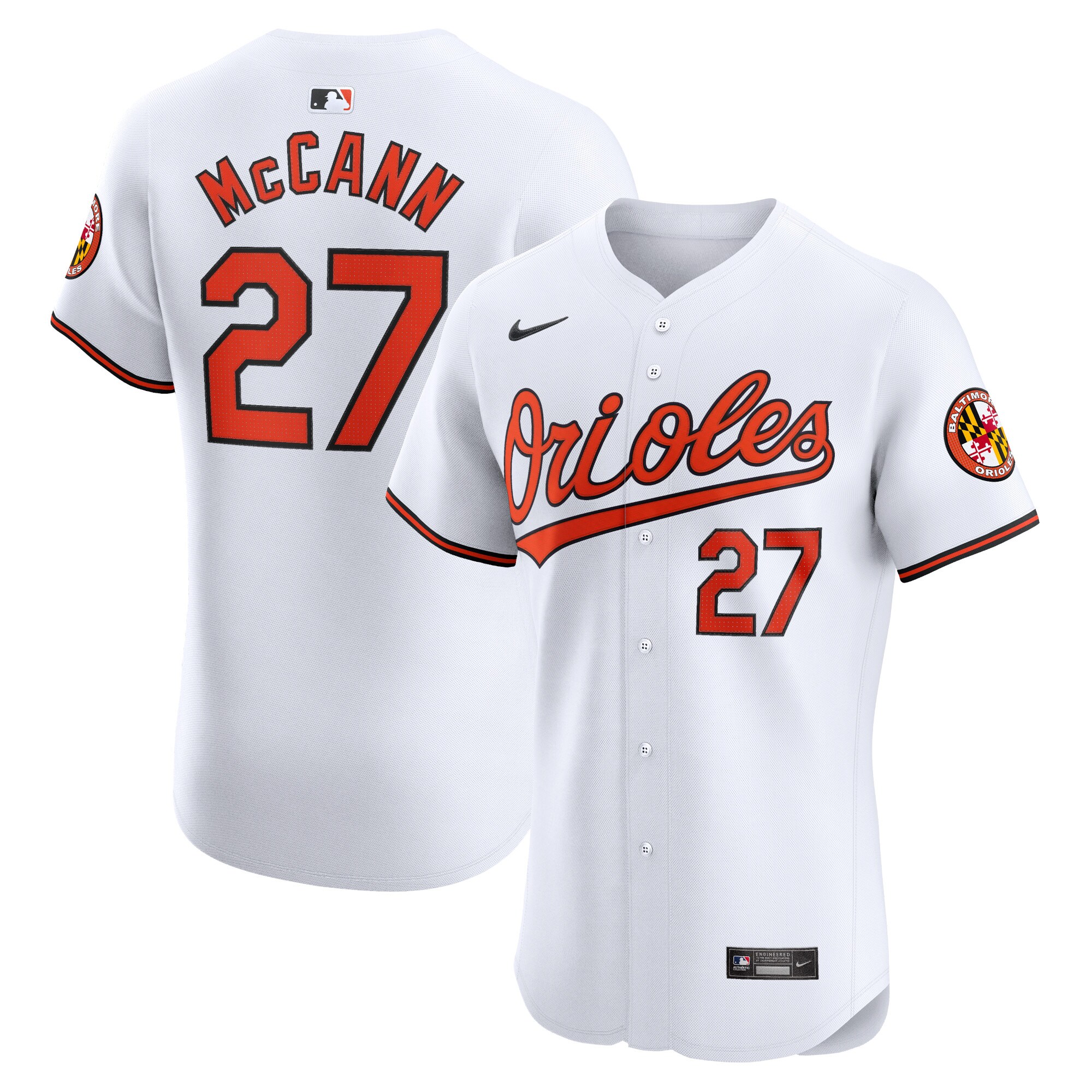James McCann Baltimore Orioles Home Elite Player Jersey - White cheap jerseys for sale - CheapJerseys.Shop