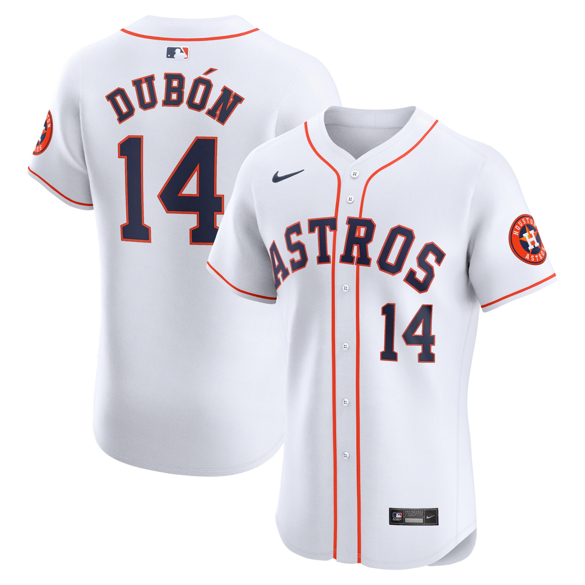 Mauricio Dubon Houston Astros Home Elite Player Jersey - White cheap jerseys for sale - CheapJerseys.Shop