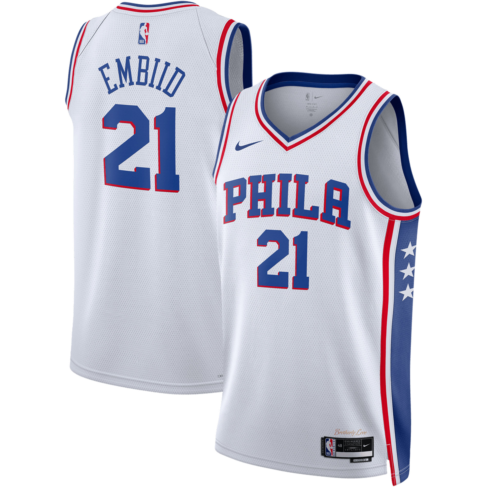 Joel Embiid Philadelphia 76ers Unisex Swingman Jersey - Association Edition - White cheap jerseys for sale - CheapJerseys.Shop